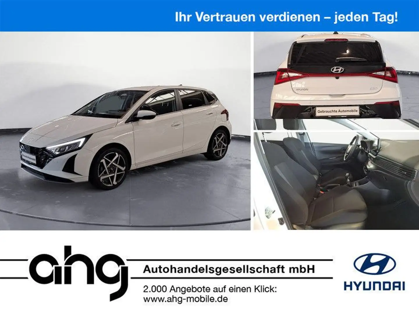 Hyundai i20 Hyundai i20 1.0 T-GDI Hybrid Prime PDC Kurvenlic Weiß - 1