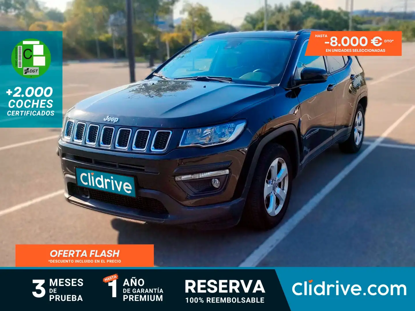 Jeep Compass 1.4 Multiair Longitude 4x2 103kW Negro - 1