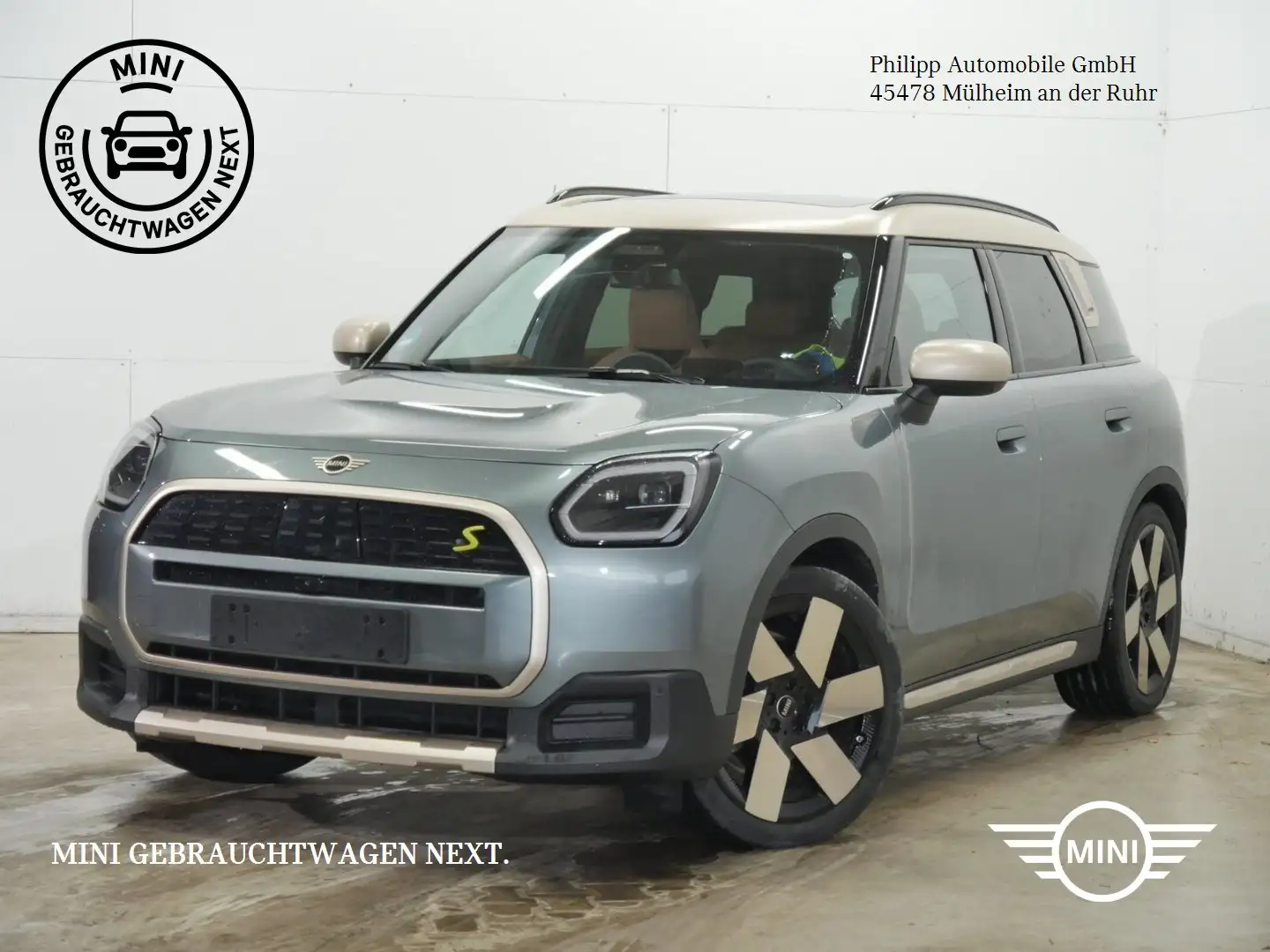MINI Cooper SE Countryman Countryman SE ALL4 Paket XL PANO AHK h&k Massage Grün - 1