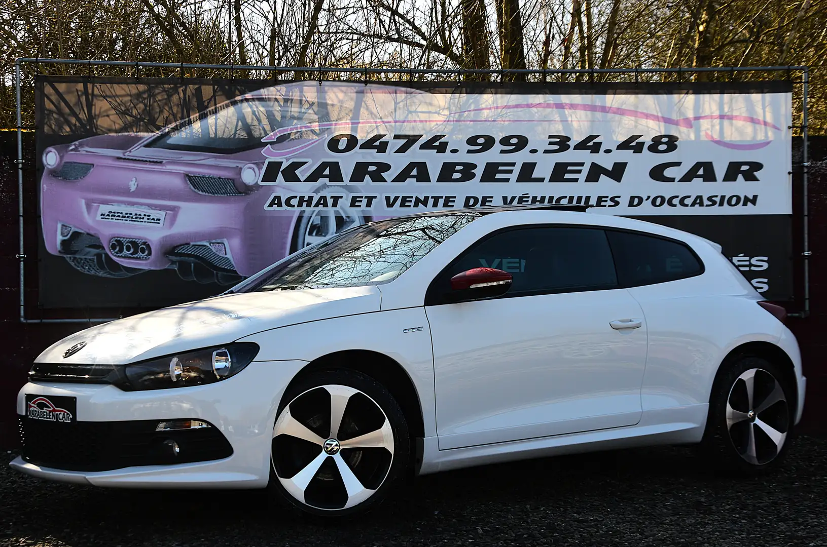 Volkswagen Scirocco 2.0CRTDi Gts TOIT PANO NAV SENS AR CLIM 95.454KM Bianco - 1