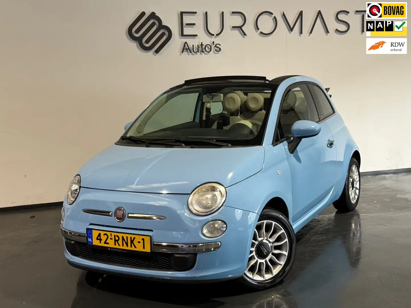 Fiat 500C Fiat 500 C 0.9 TwinAir Lounge Cabrio Airco Nieuwe Bleu - 1