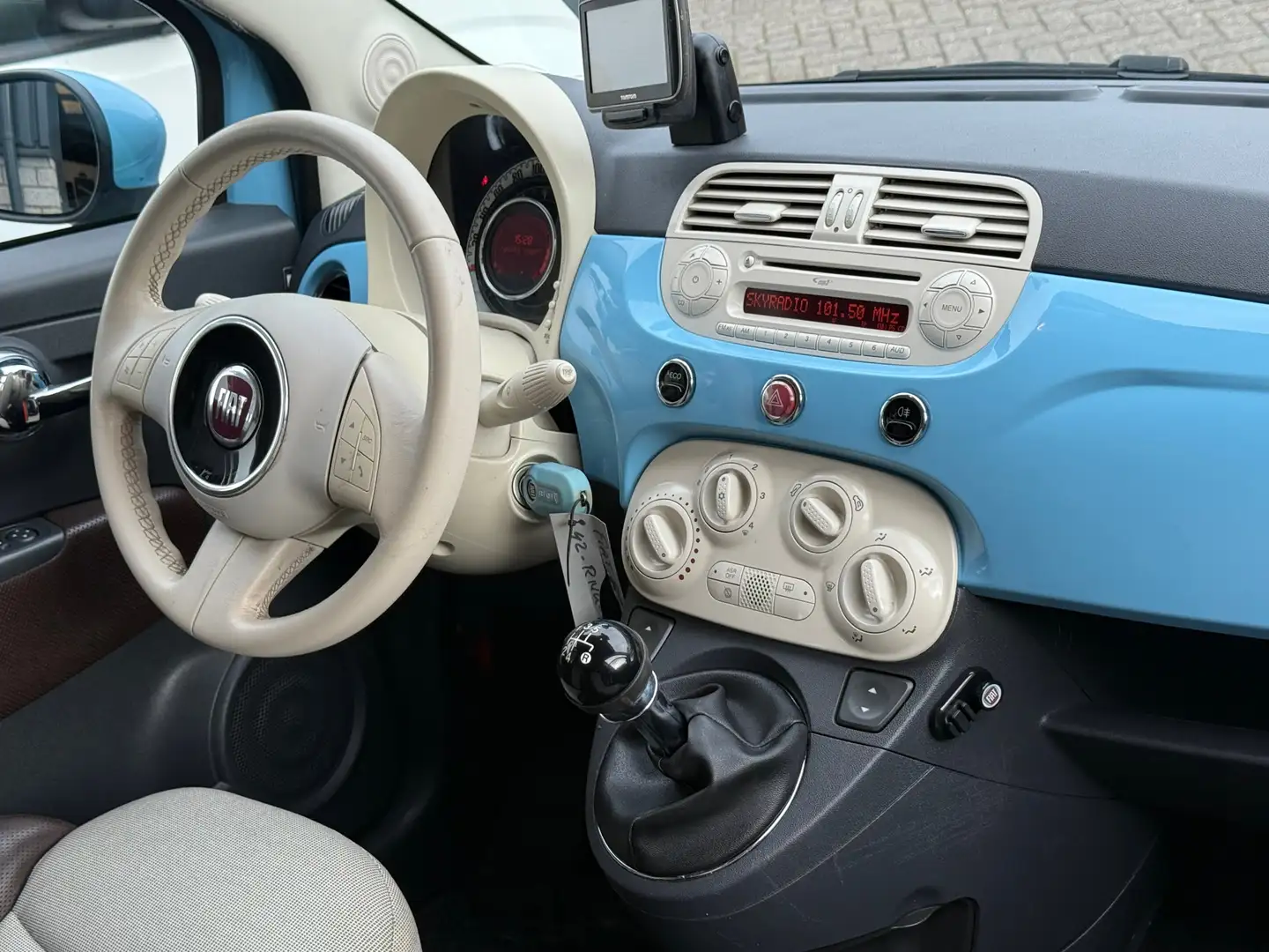 Fiat 500C Fiat 500 C 0.9 TwinAir Lounge Cabrio Airco Nieuwe Bleu - 2