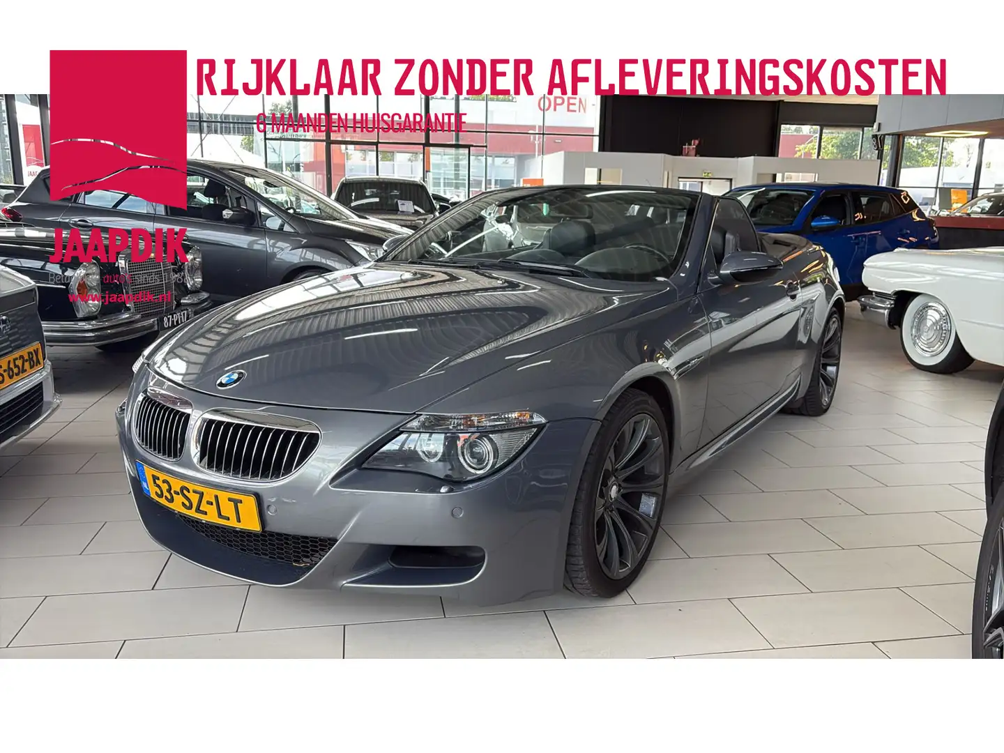 BMW 645 6-serie Cabrio BWJ 2004 645Ci 4.4 V8 333 PK CRUISE Gris - 1