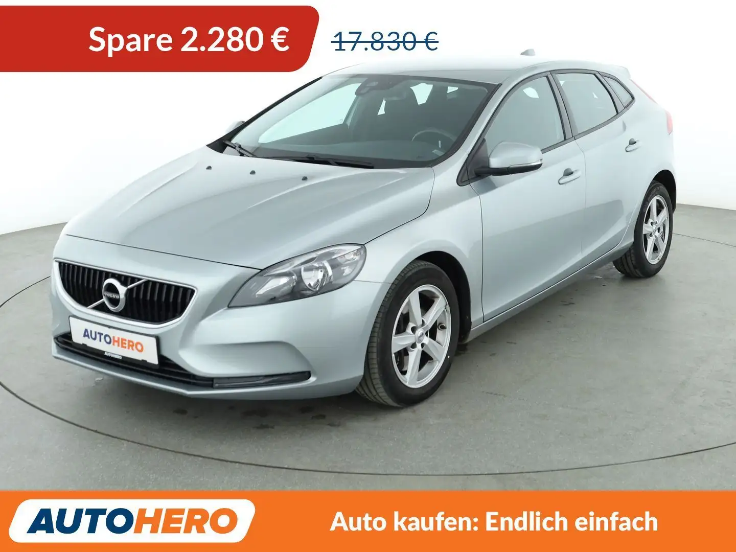 Volvo V40 1.5 Kinetic Aut.*NAVI*PDC*SHZ*KLIMA*TEMPO* Grau - 1