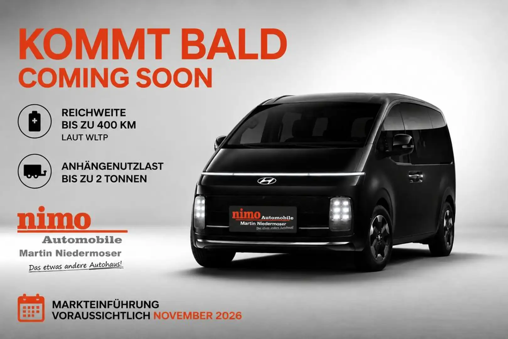 Hyundai STARIA Bus EV Comfort Line 84kWh Schwarz - 1
