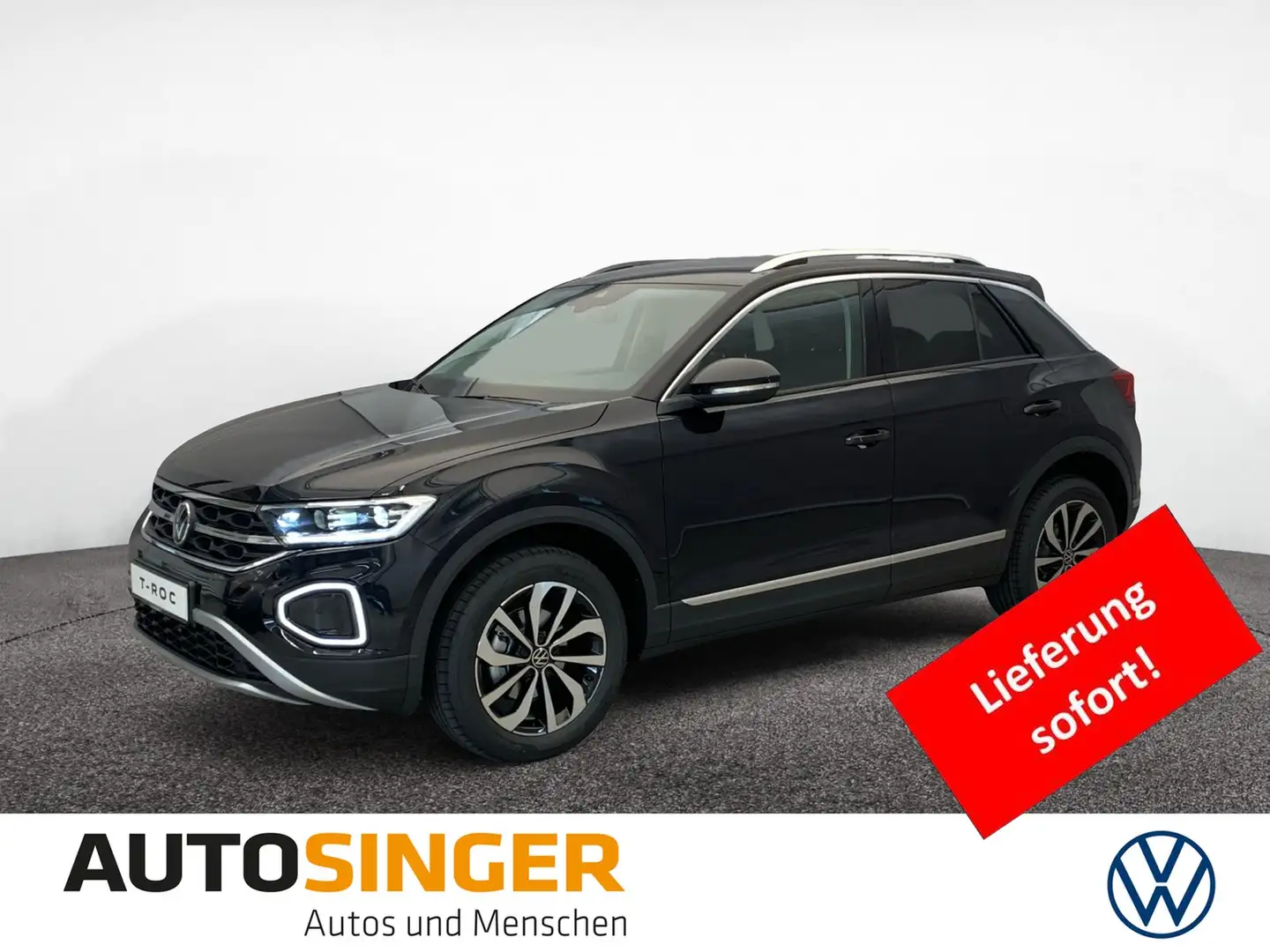 Volkswagen T-Roc Style 1.5 TSI DSG AHK*CAM*NAV*ACC* Schwarz - 1