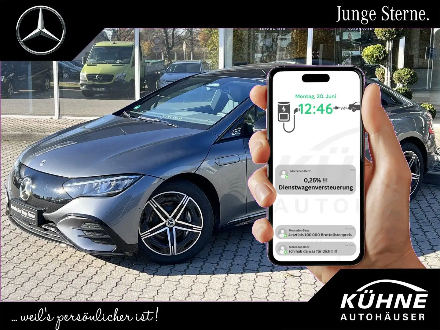 Mercedes-Benz EQE 300 AMG+Night+Pano+Winter+Wartung+Memory Grau - 1