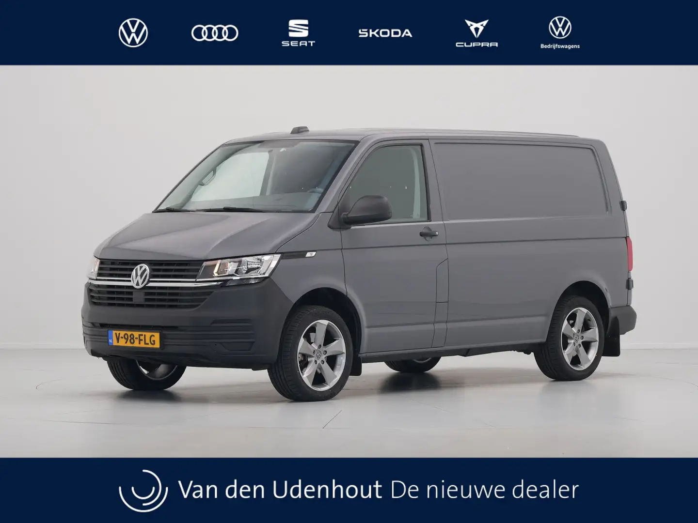Volkswagen Transporter 2.0 TDI 110pk L1H1 Navigatie Airco PDC Bijrijdersb Szary - 1