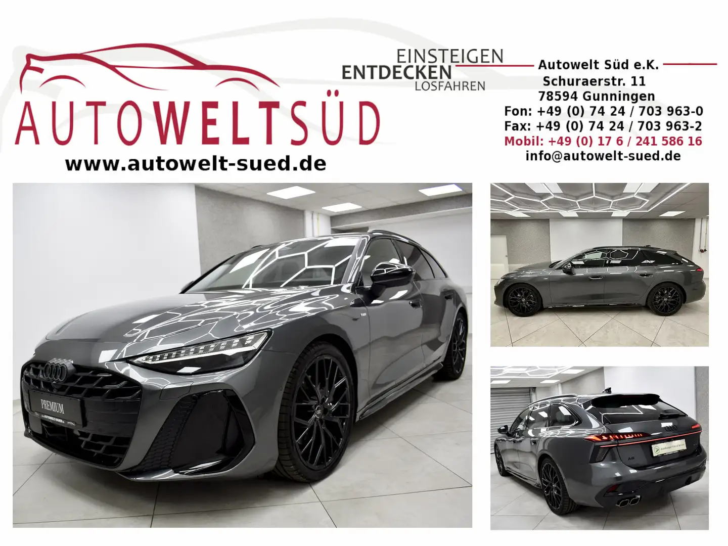 Audi A6 TDI q Edition one Tech+ 3x S Line 2xDisplay StHz Gris - 1
