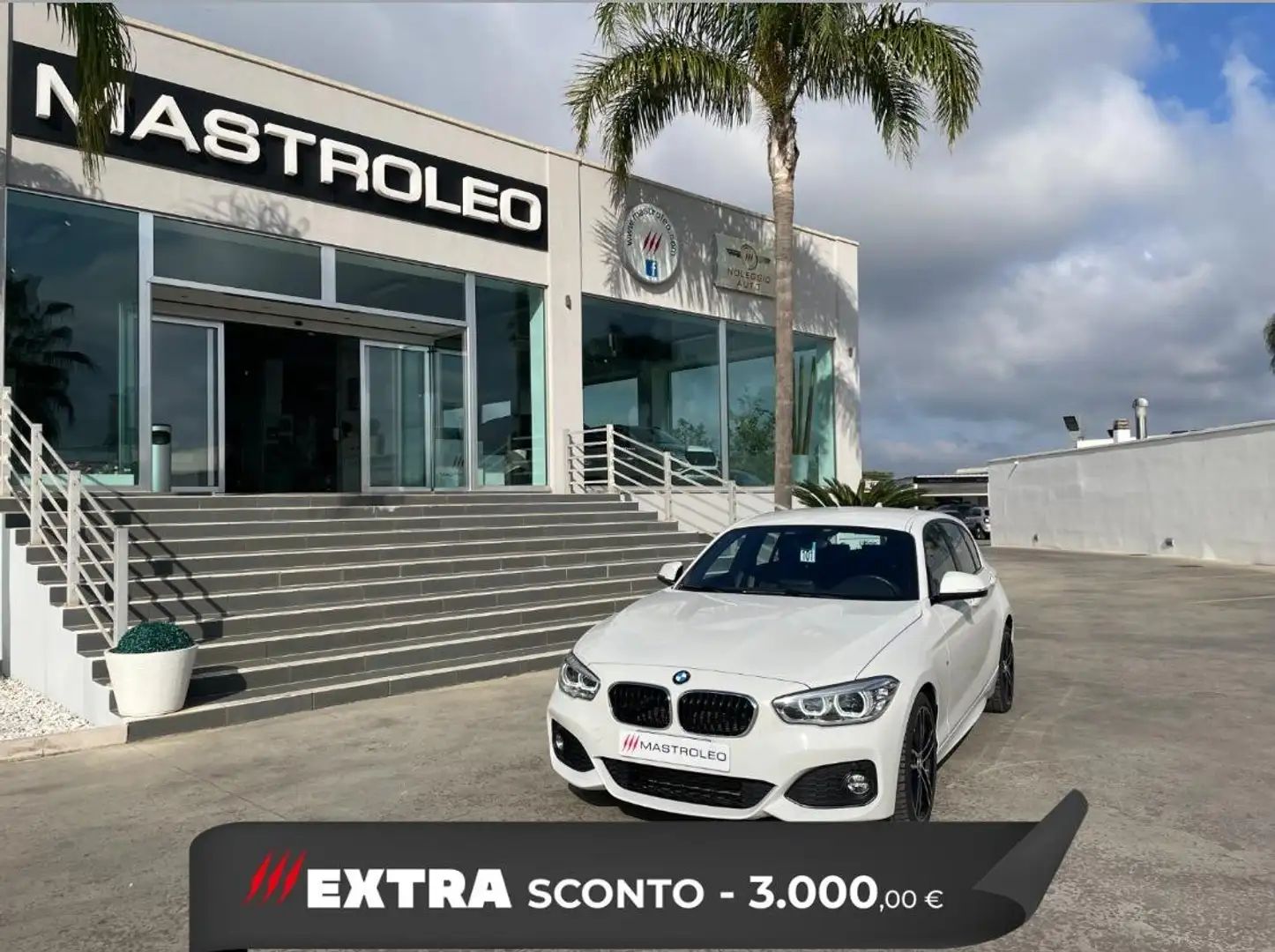 BMW 116 116d Sport 5p 116 Cv auto, Chilometri Certificati Bianco - 1