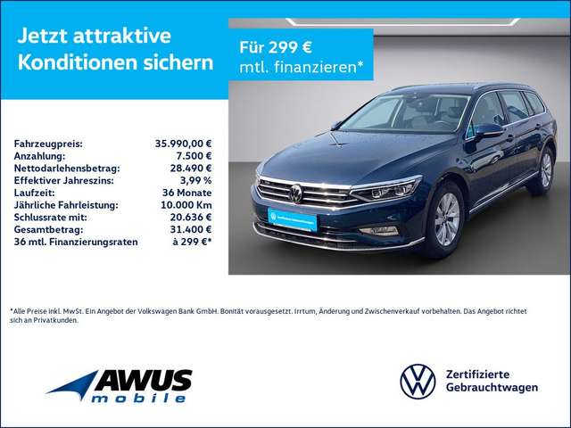 Imagine Volkswagen Passat Variant 2.0TDI DSG Elegance AHK