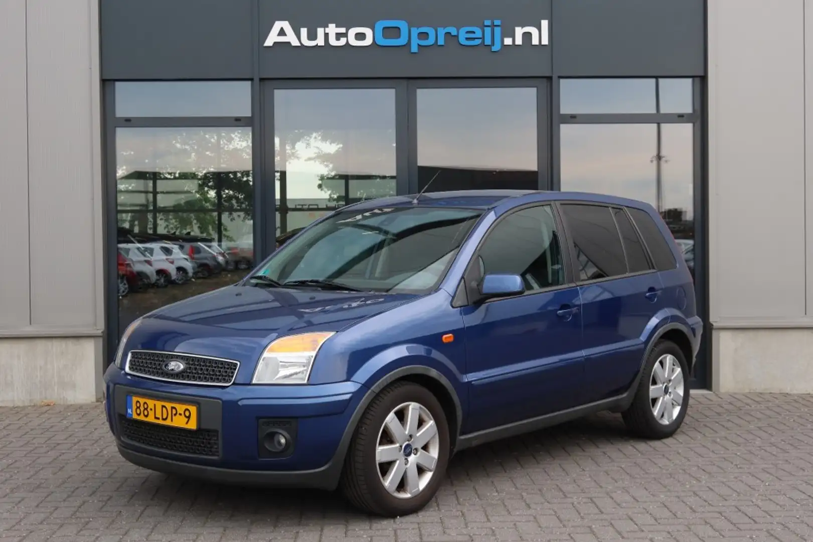 Ford Fusion 1.6 16V Futura 5drs. AUTOMAAT Airco Blauw - 1