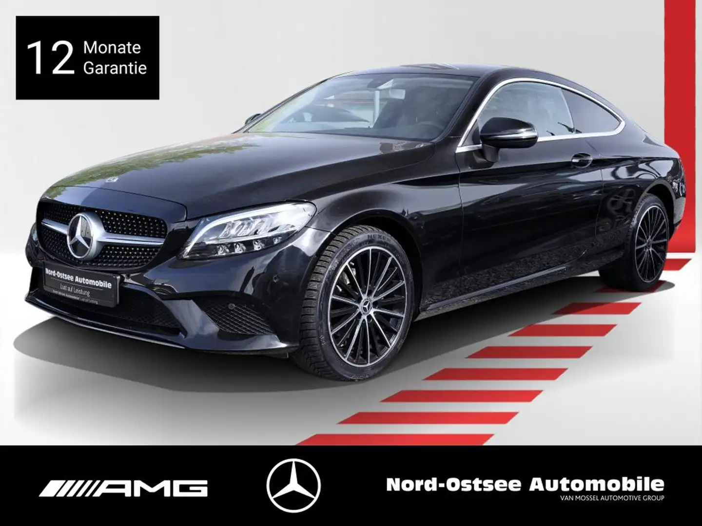 Mercedes-Benz C 180 COUPÉ NAVI KAMERA LED PDC TEMPOMAT Nero - 1