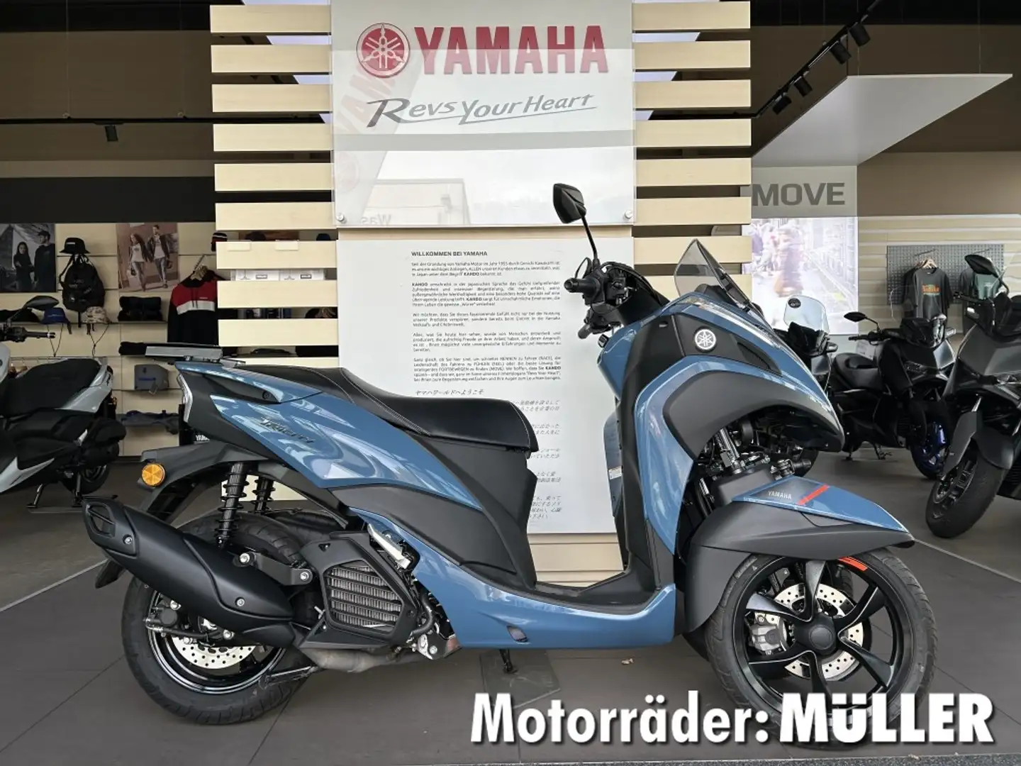 Yamaha TriCity 125 Blauw - 1