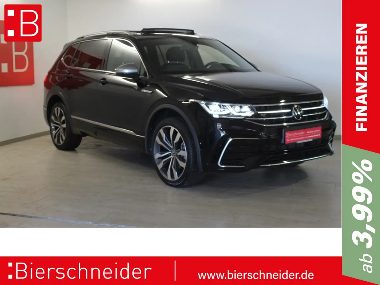 Volkswagen Tiguan Allspace 2.0 TSI DSG 4Mo. 2x R-Line 20 AHK MATRIX PANO Schwarz - 1