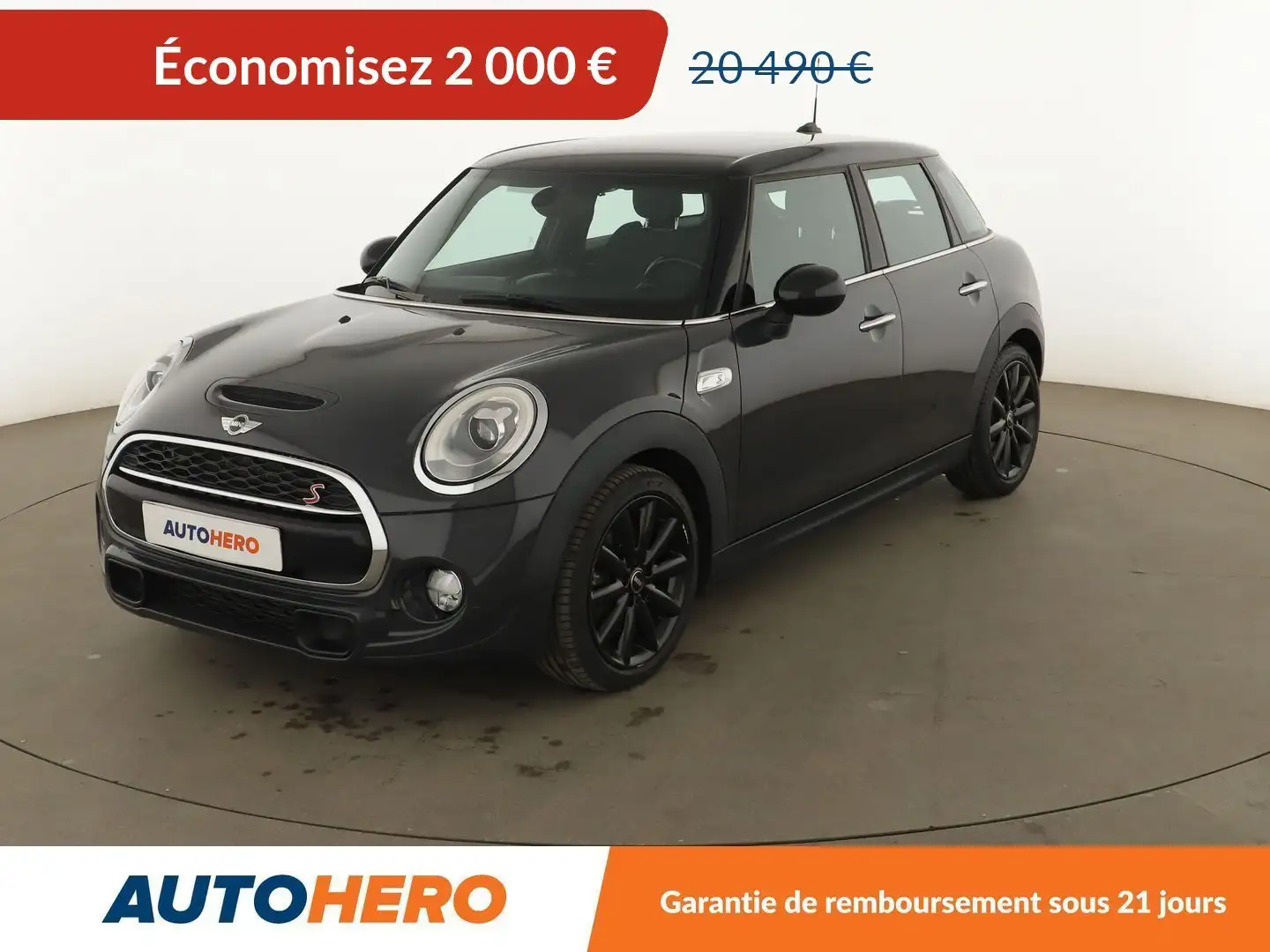 MINI Cooper S Cooper S Finition Red Hot Chili BVA6 Gris - 1