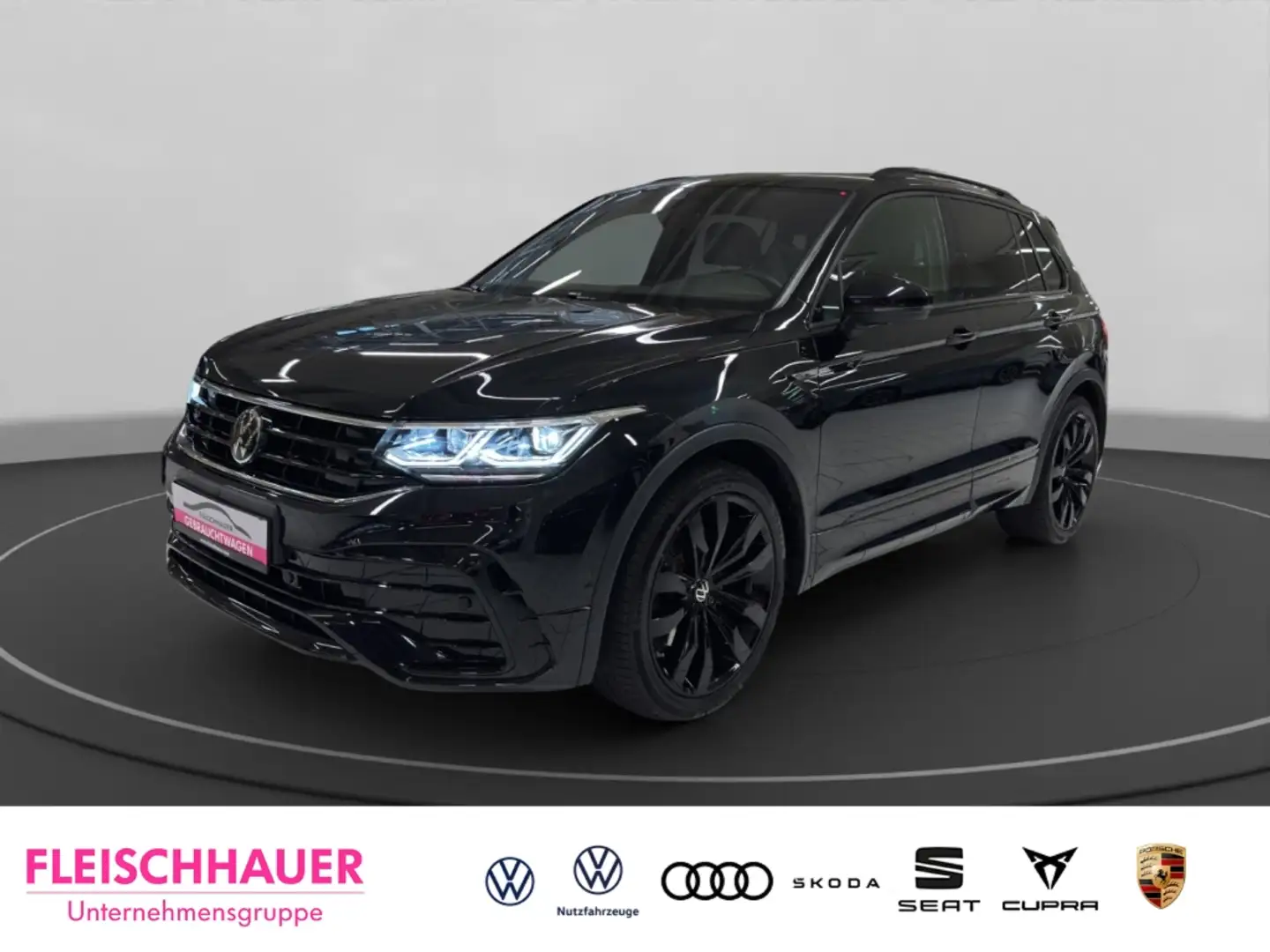Volkswagen Tiguan R-Line 2.0 TDI 4M Matrix+Navi+AHK+Stdhzg+H&K+20'' Schwarz - 1