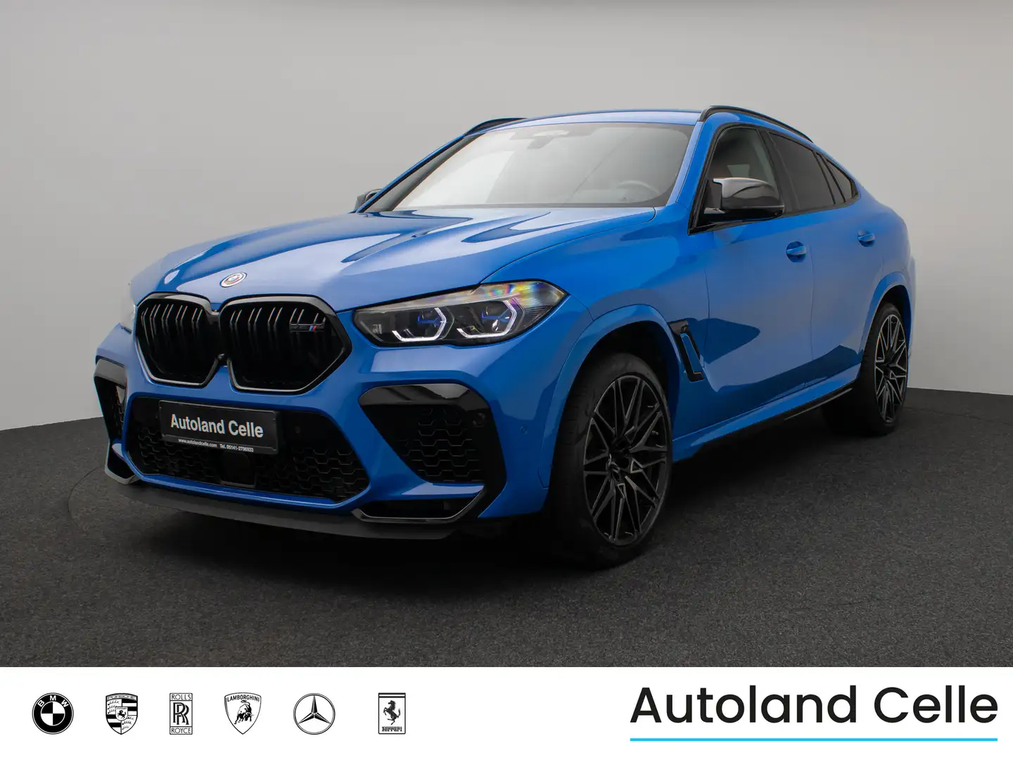 BMW X6 M Competition 360° Fond-Ent SoftCl Individual Bleu - 1