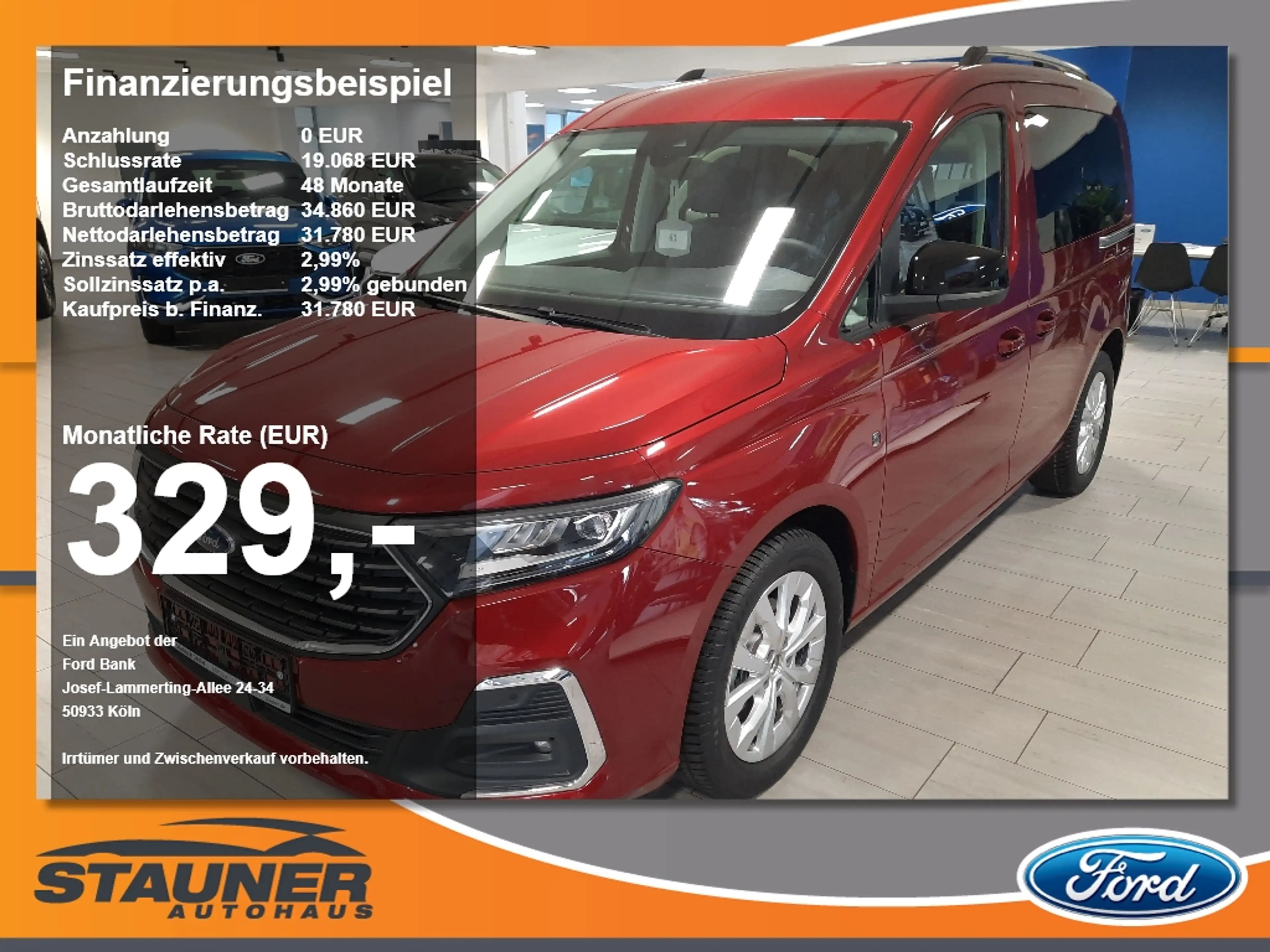 Ford Tourneo Connect 2.0l L1 Titanium Isofix 2,99% Fin