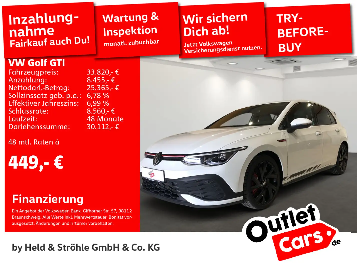 Volkswagen Golf GTI Clubsport 2.0 TSI DSG HARMAN LED+ NAVI Weiß - 1