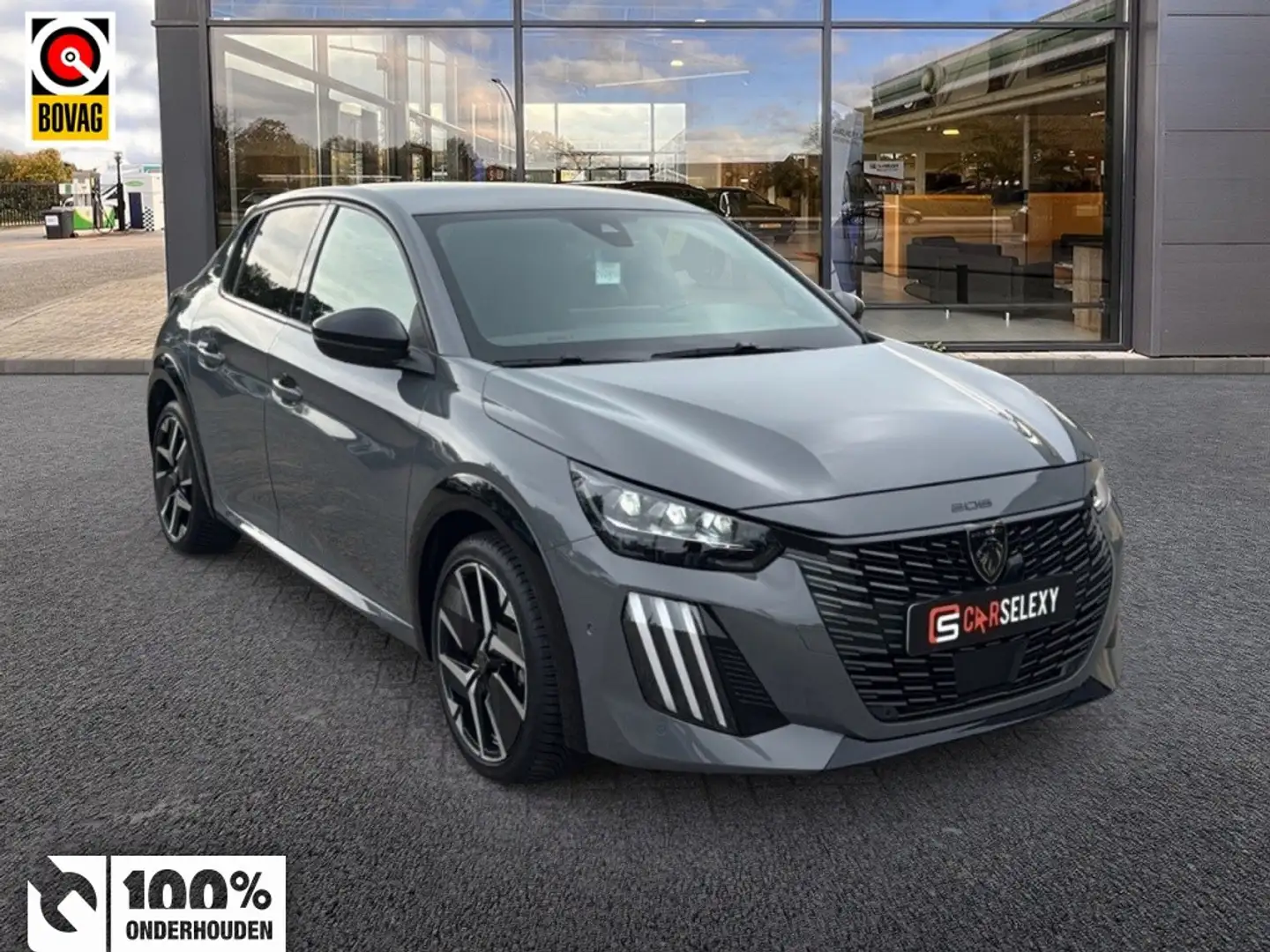Peugeot 208 Hybrid GT | 136 pk | 360° camera | adapt. cruise | Grijs - 1