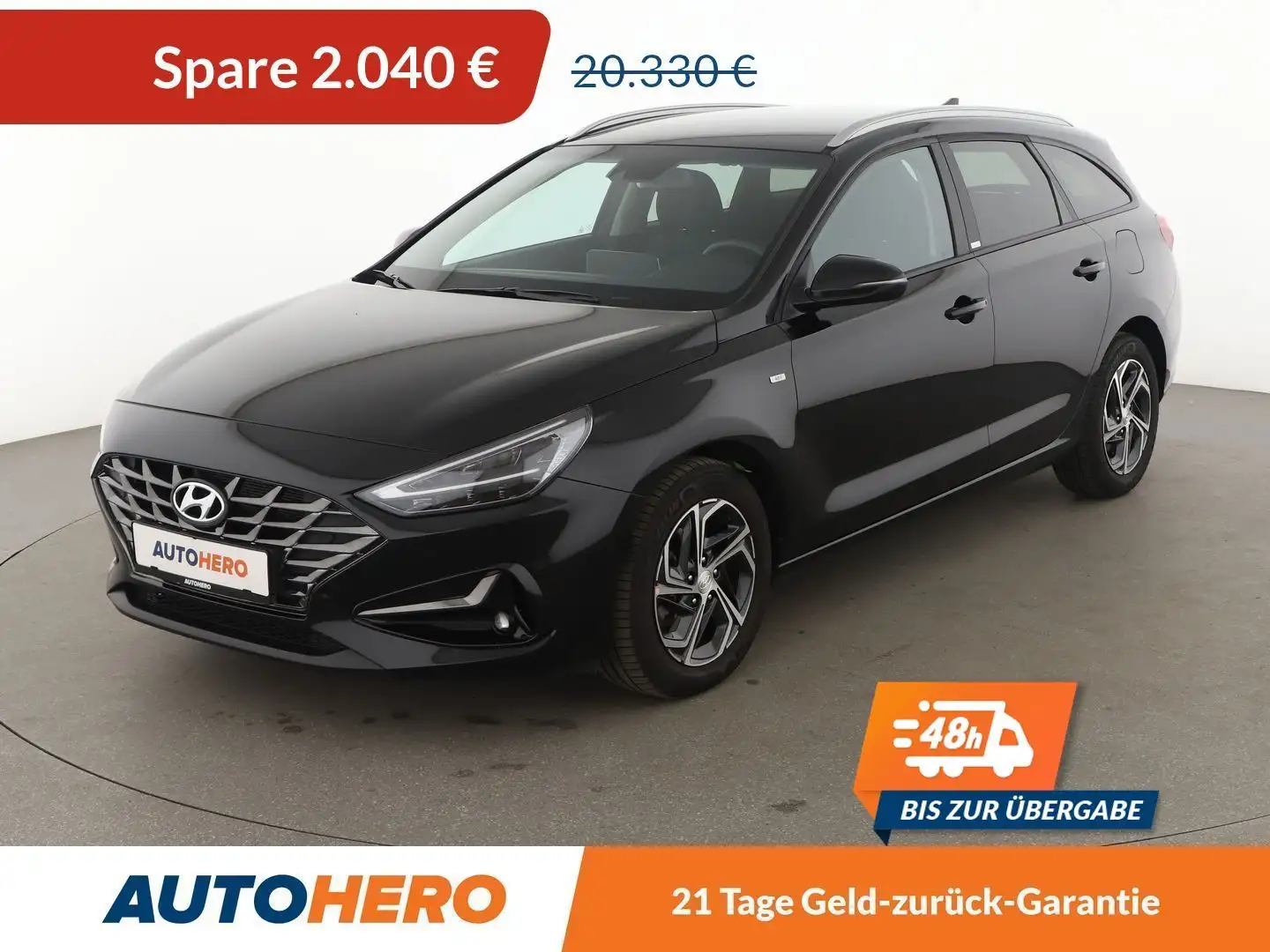 Hyundai i30 1.5 T-GDI Mild-Hybrid Intro Edition*NAVI*LED*TEMPO Schwarz - 1