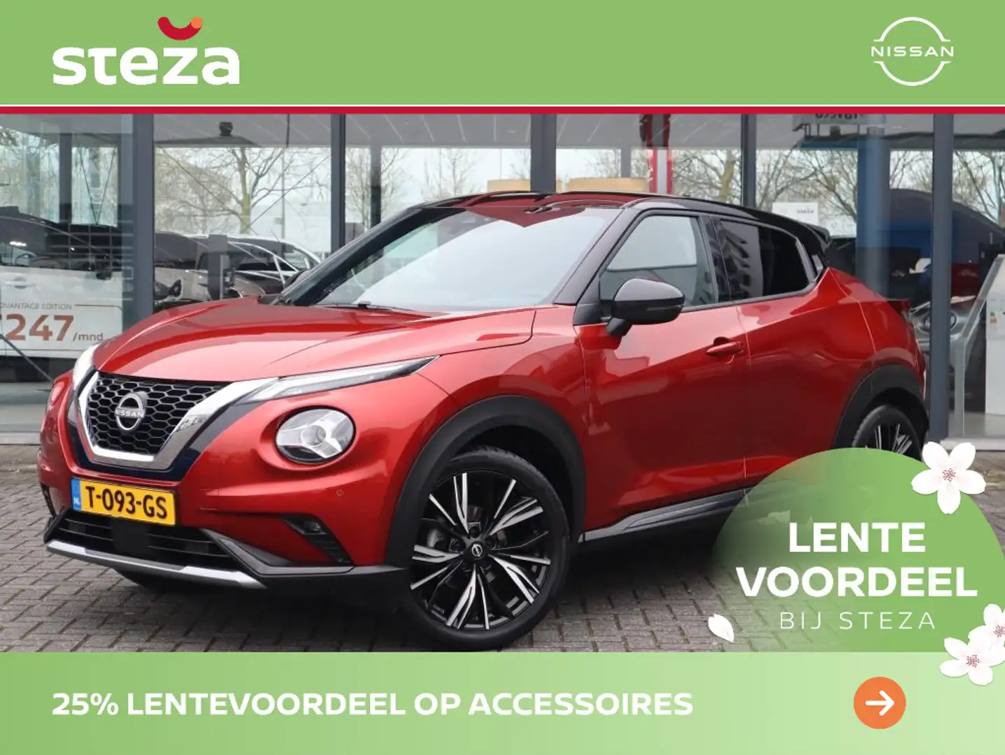 Nissan Juke 1.0 DIG-T N-Design | Parkeercamera | Navigatie | T Rood - 1