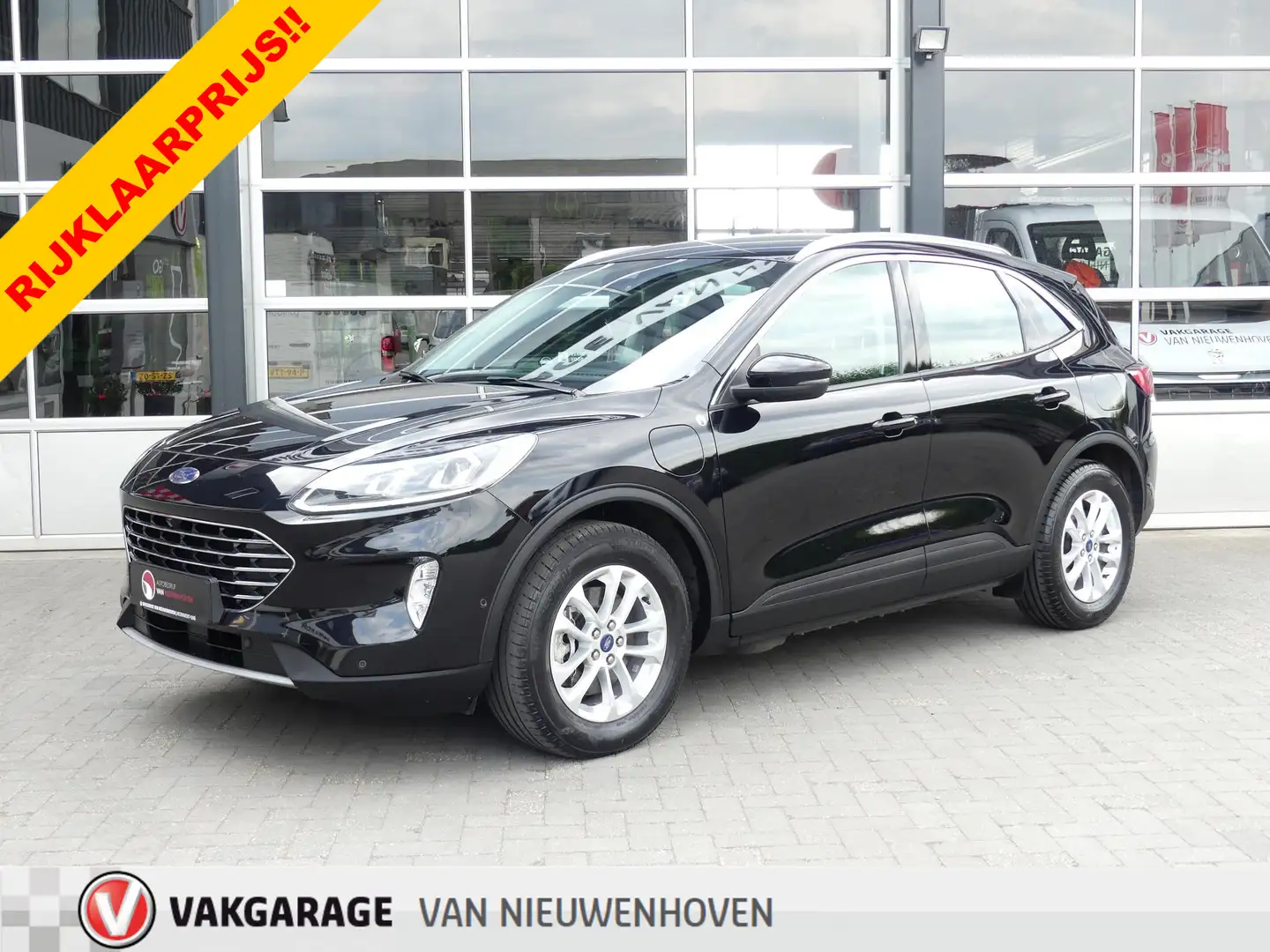 Ford Kuga 2.5 PHEV Titanium *t/m 10de bouwjaar garantie! Zwart - 1
