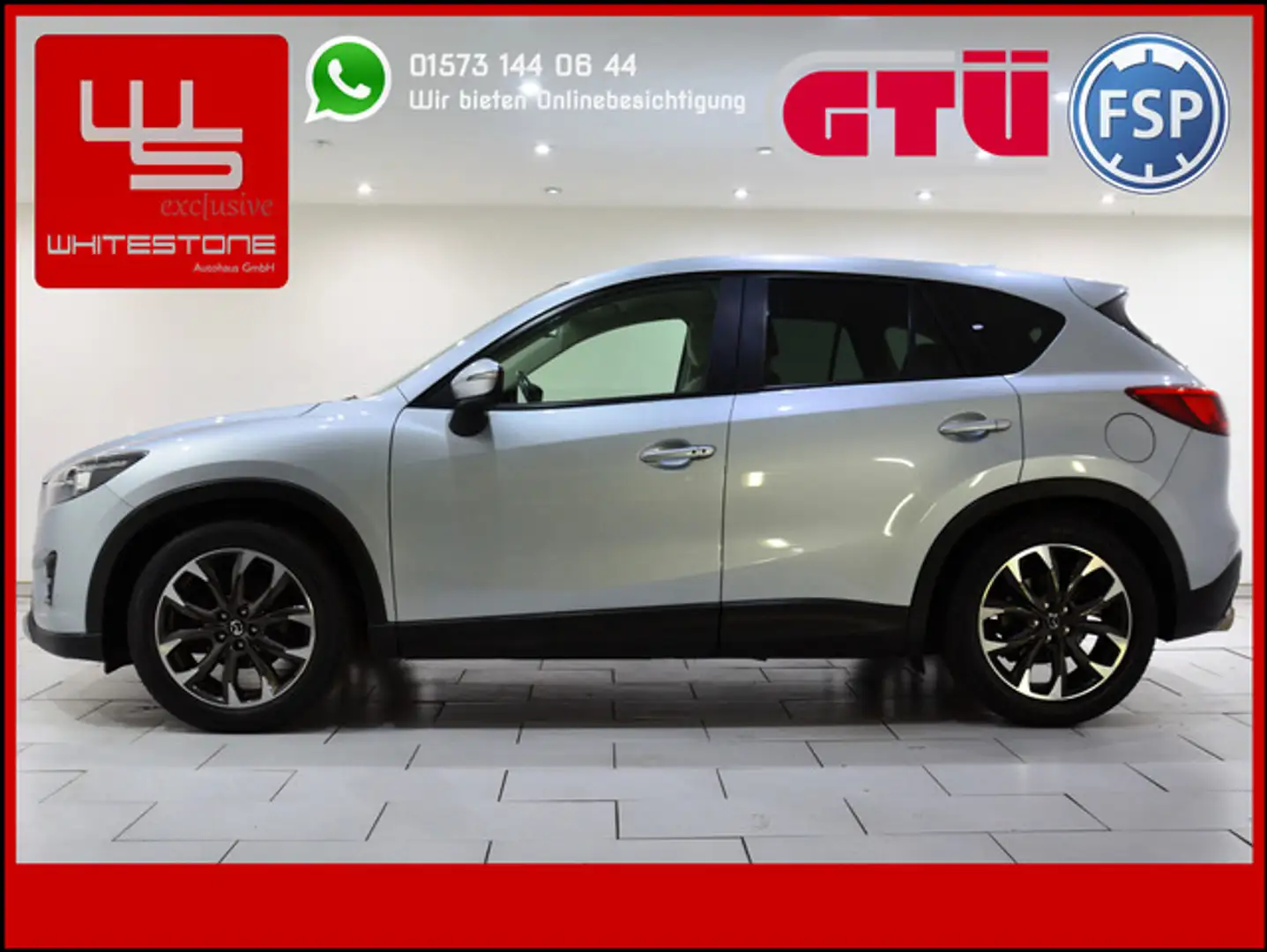 Mazda CX-5 Sports-Line AWD Aut Leder Standhzg Navi AHK Argent - 1