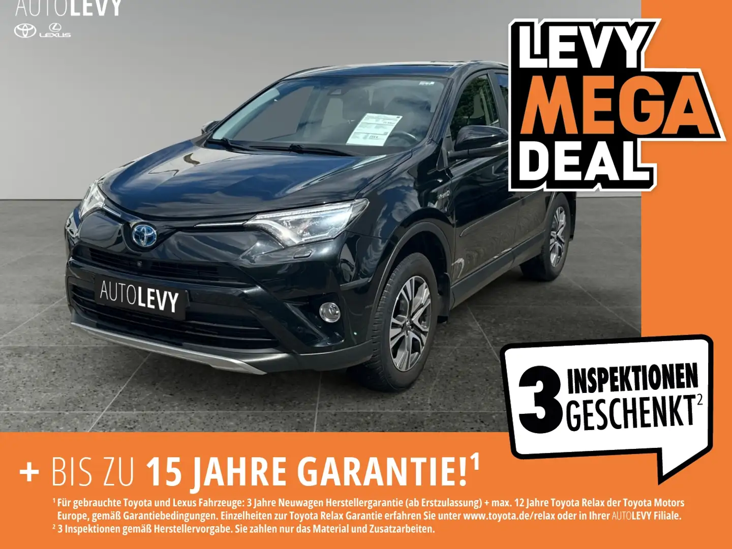 Toyota RAV 4 RAV4 2.5 Executive FLA Leder SpurH el.Heck LM Černá - 1
