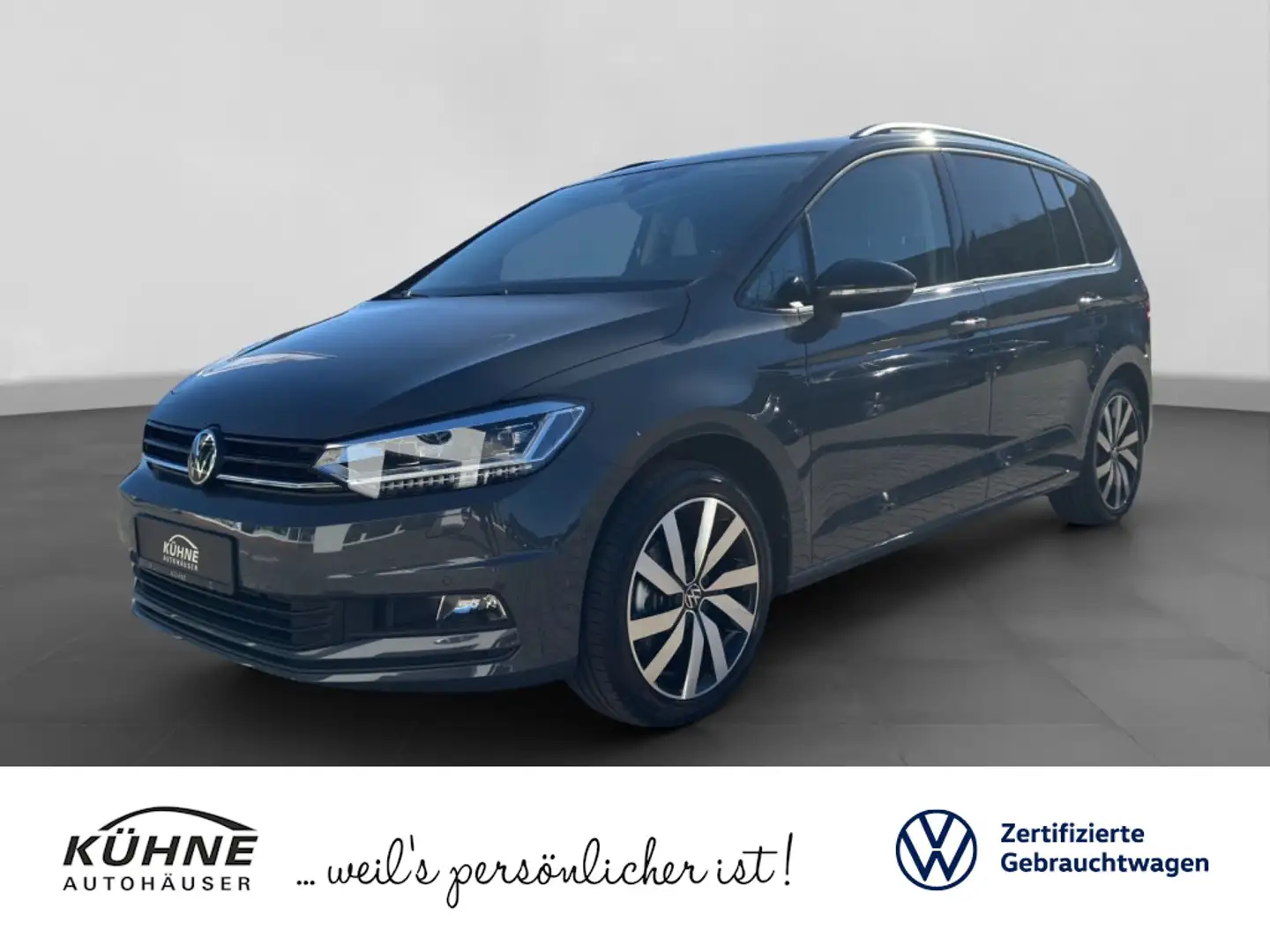 Volkswagen Touran Highline 2.0 TDI DSG | PANO AHK LED NAVI Grau - 1
