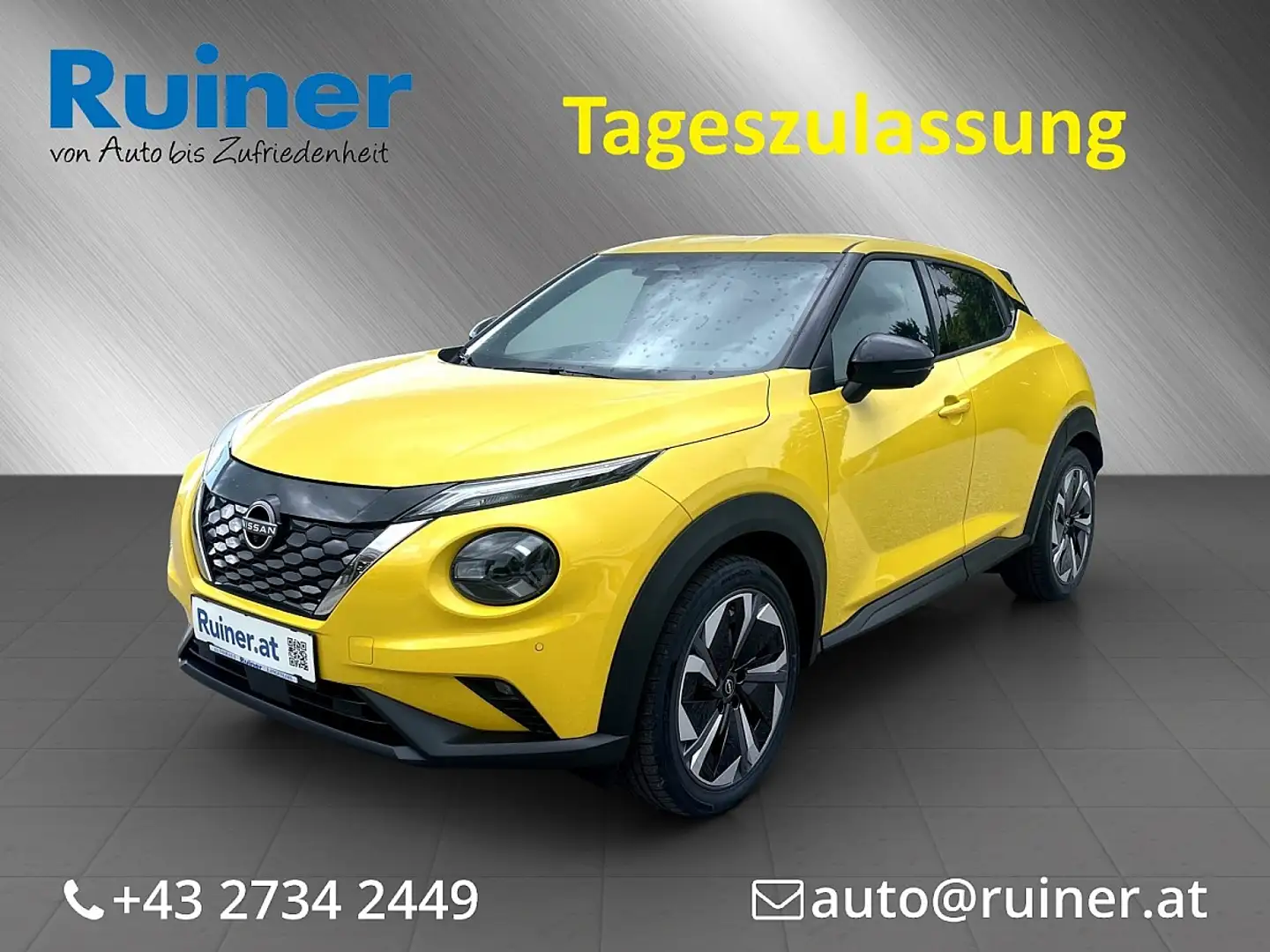 Nissan Juke 1,6 Hybrid N-Connecta+ 4AMT Aut. Gelb - 1