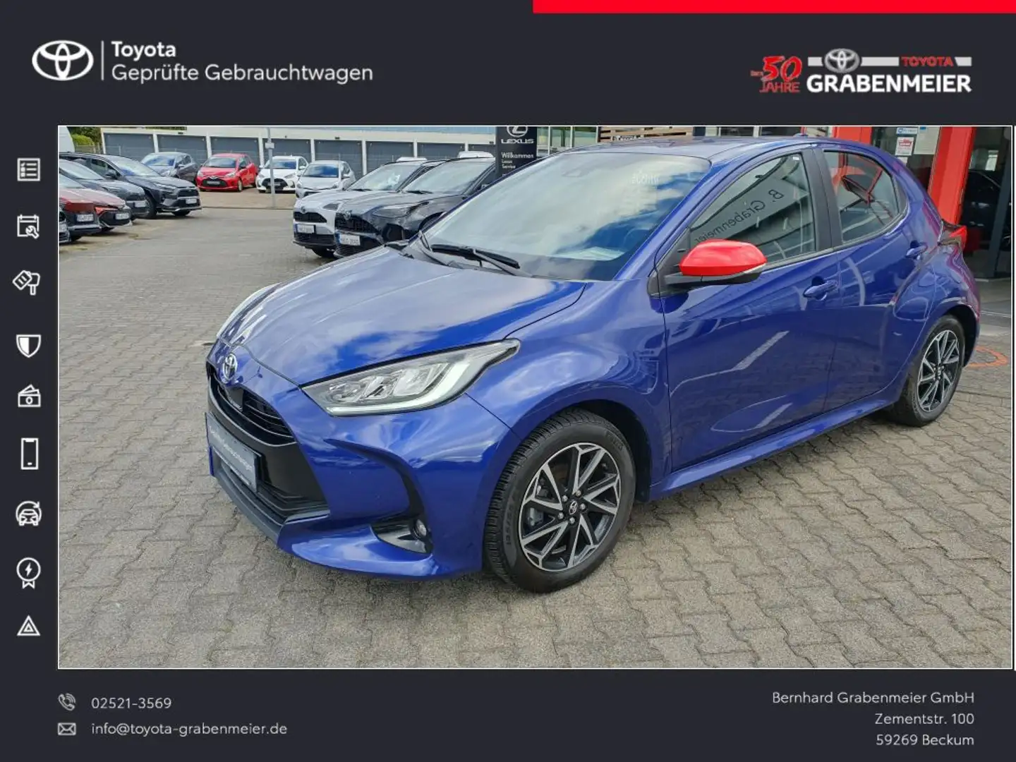 Toyota Yaris 1.5 VVT-i Team D + NAVI + Comfortpaket Blau - 1