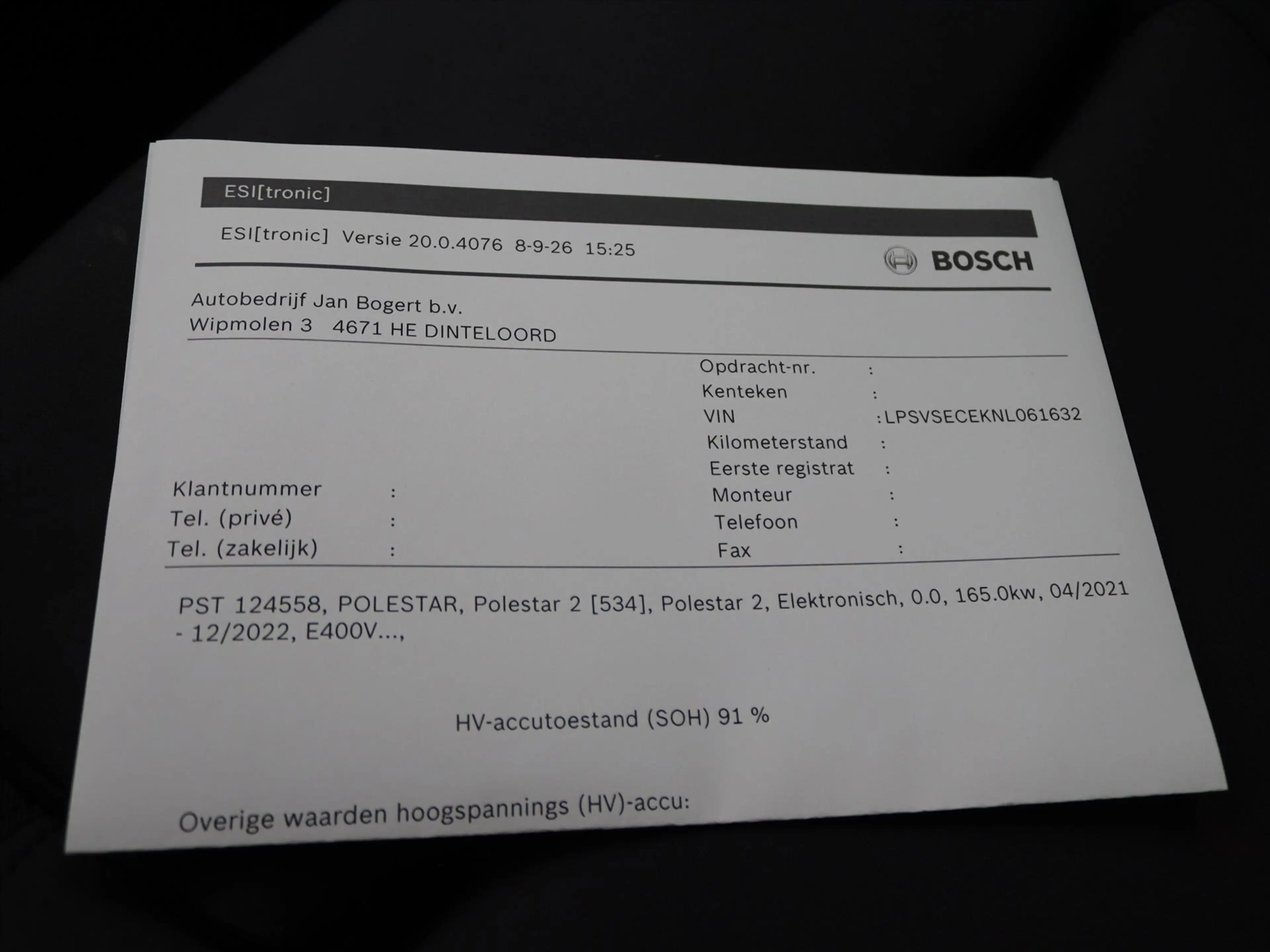 Polestar 2 165kW Standard Range Single Motor 90,84% SoH [ PAN — photo 8