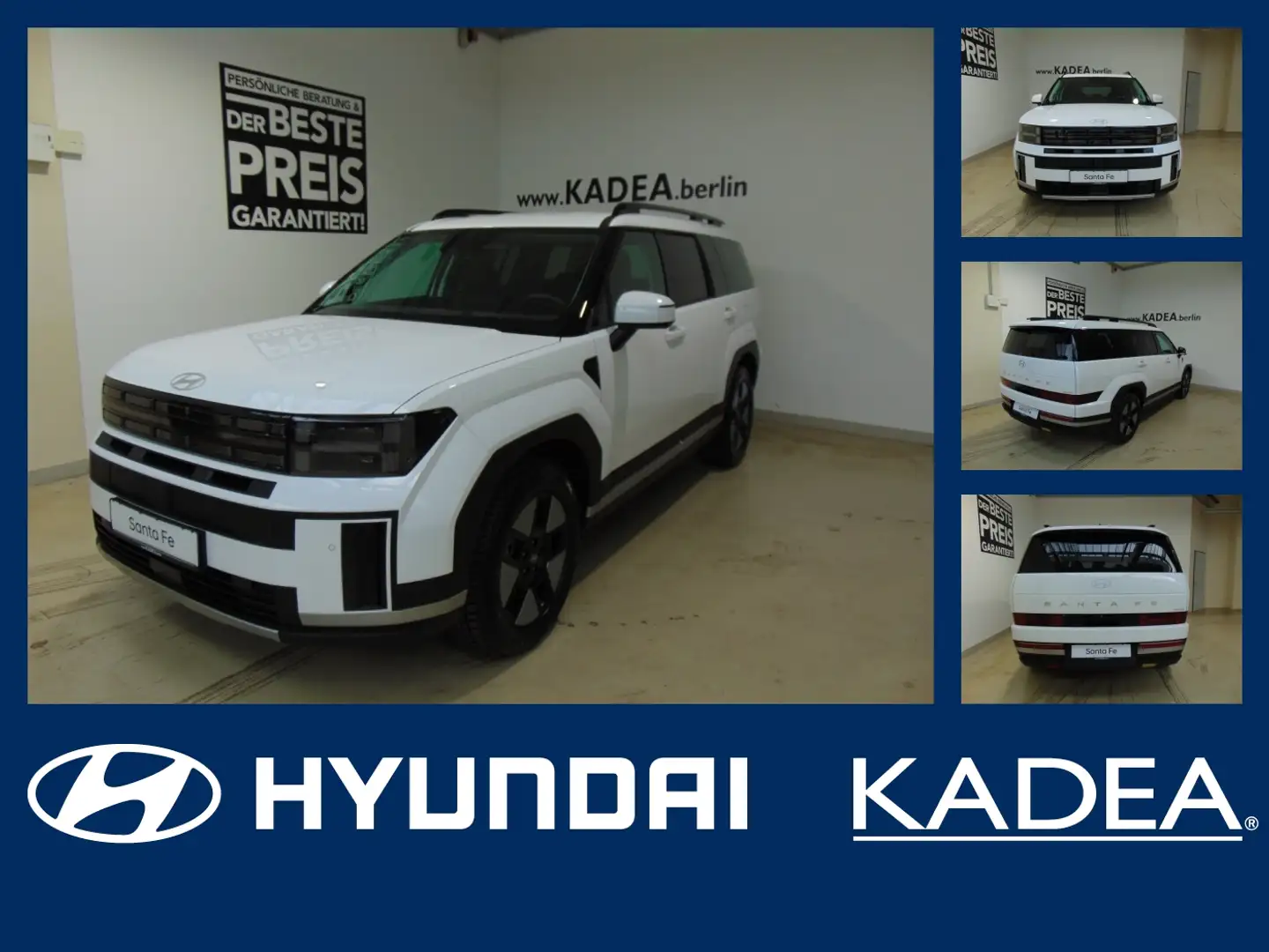 Hyundai SANTA FE HEV 4WD TechnikPaket, 8fach bereift Blanco - 1