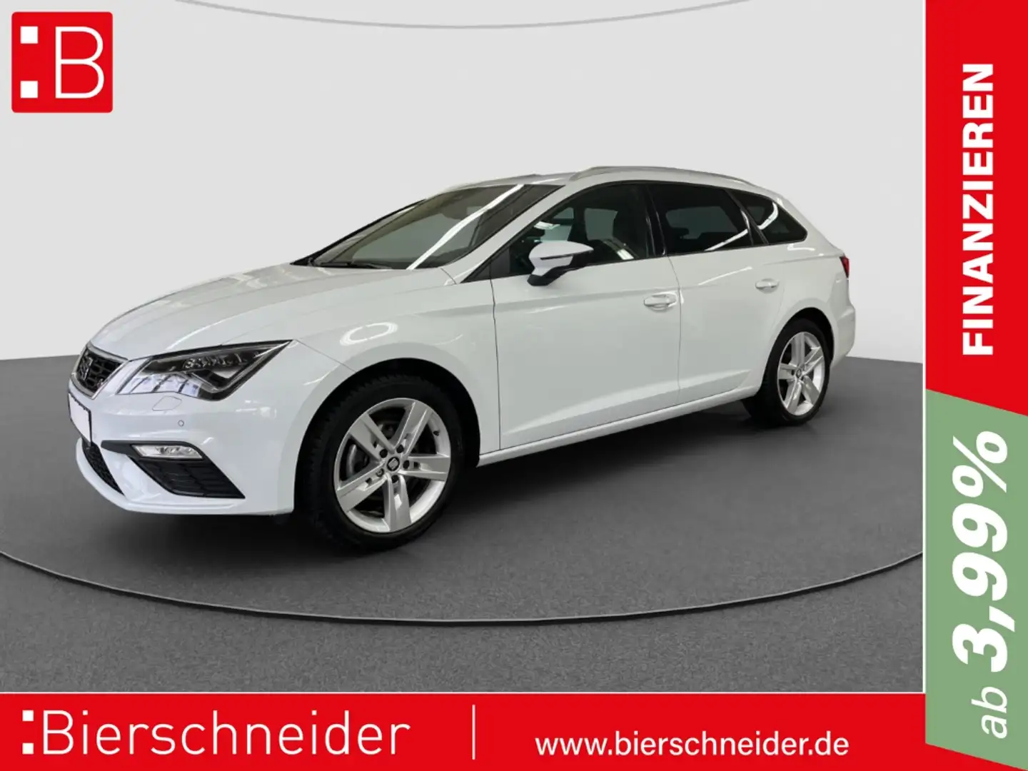 SEAT Leon ST 1.5 TGI DSG FR Black Matt Edition NAVI SHZ LED Weiß - 1