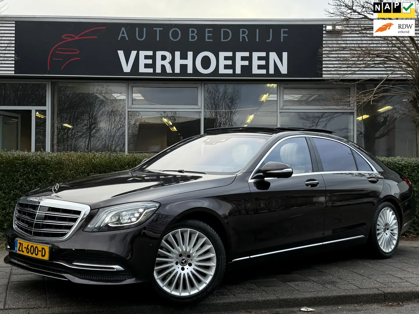 Mercedes-Benz S 400 400d Lang Premium Plus - DEALER ONDERHOUDEN - BURM Noir - 1