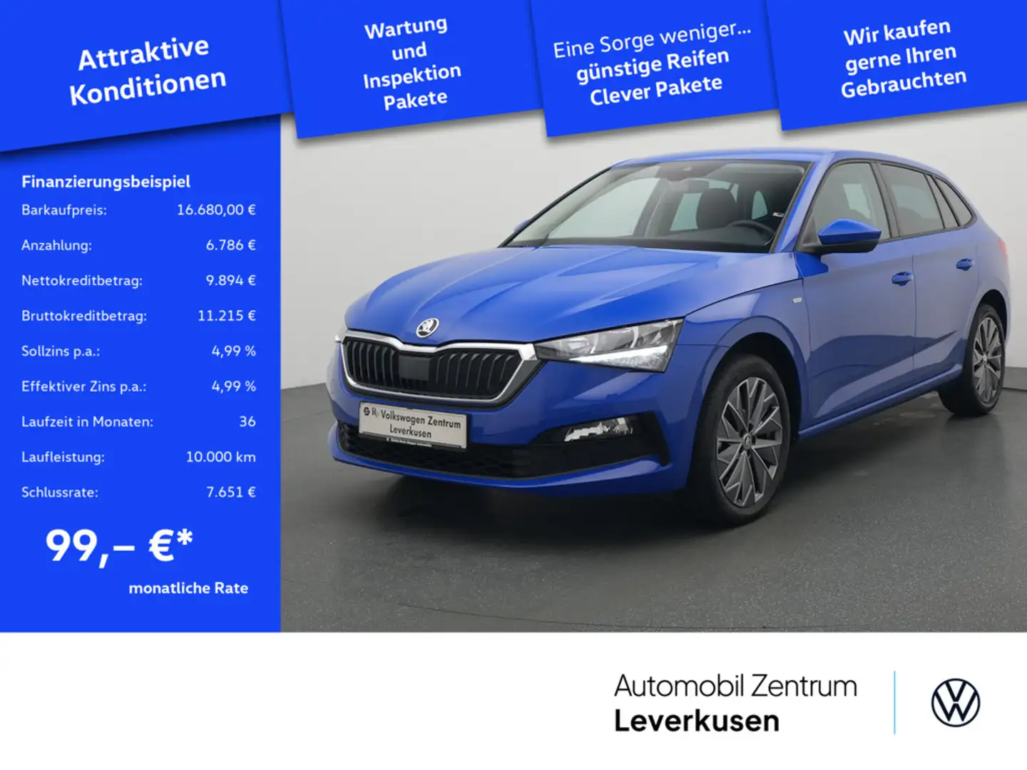 Skoda Scala Tour PDC LED SHZ KLIMA PORT NAVI Schwarz - 1
