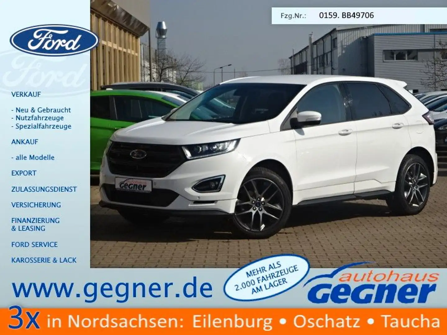 Ford Edge 209PS Autm. 4x4 Sport LED Navi Kamera Weiß - 1