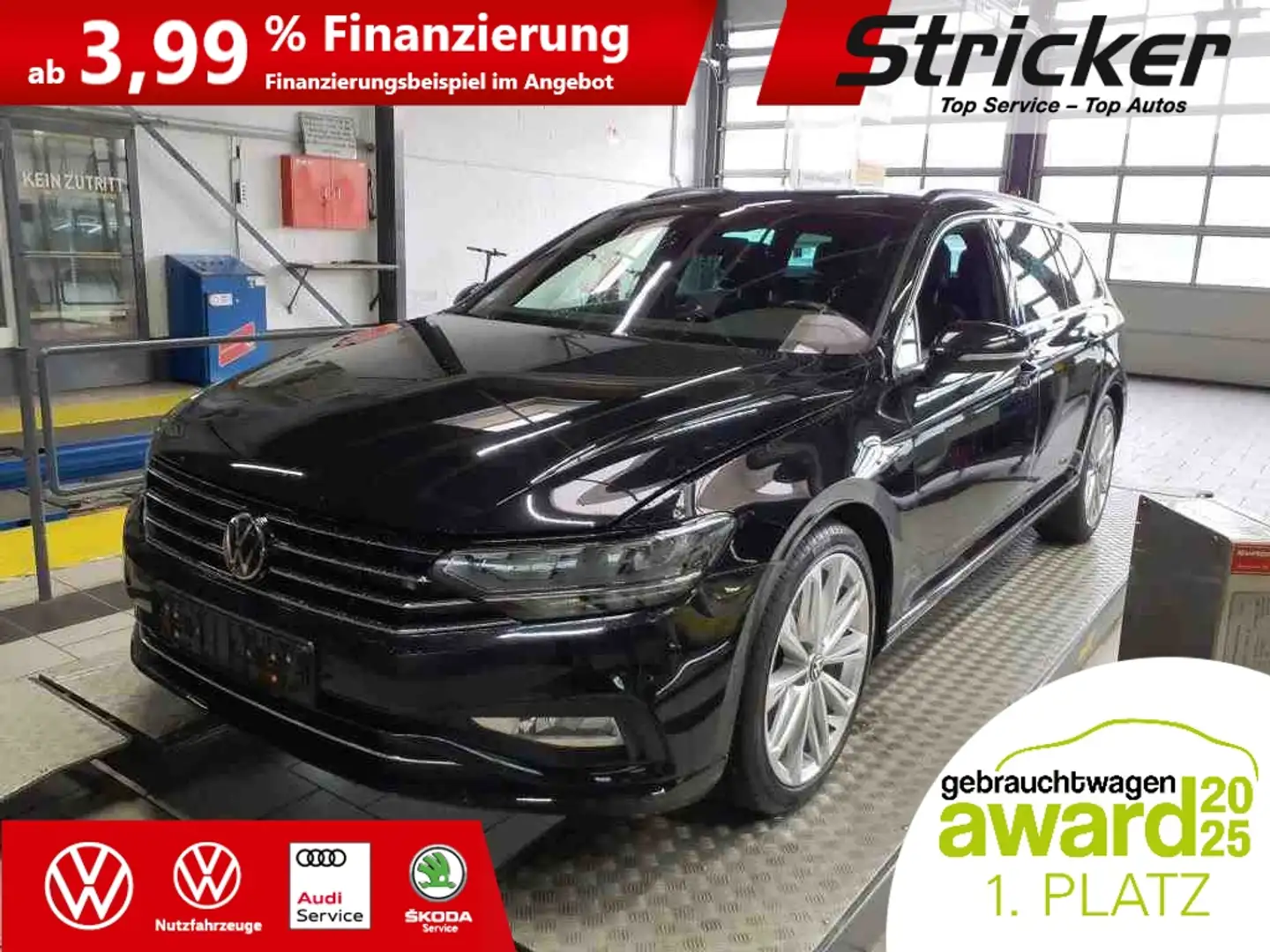 Volkswagen Passat Variant Business 2.0TDI 285,-ohne Anzahlung Navi AHK App- Schwarz - 1