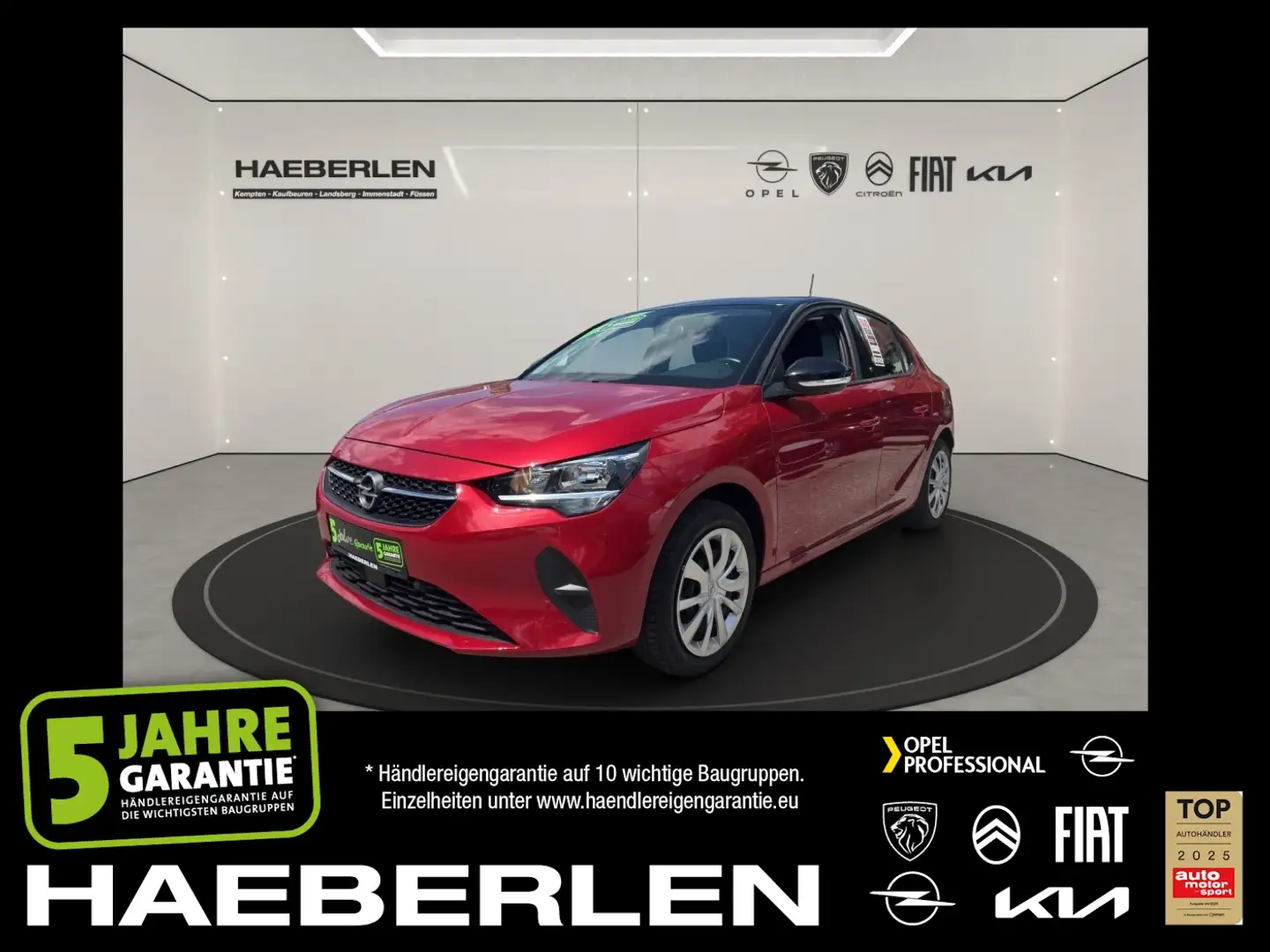 Opel Corsa F e Edition *Sitz+Lenkradheizung+Tempomat* Rood - 1