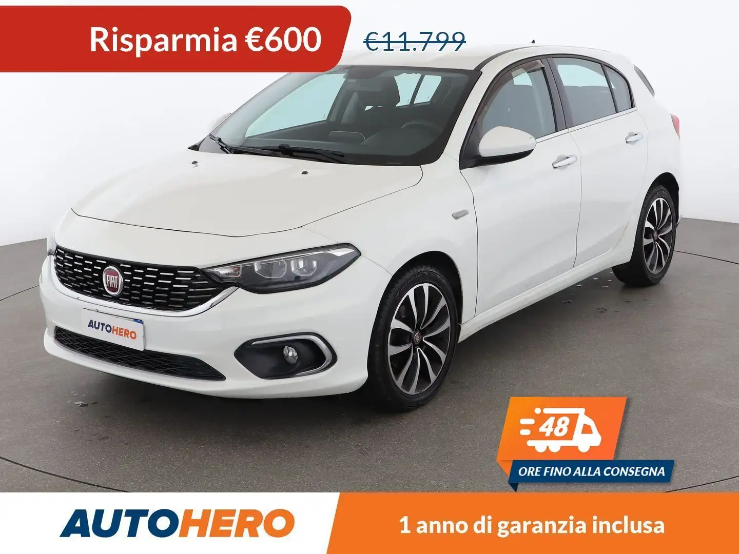 Fiat Tipo 1.6 JTDM Lounge Blanc - 1