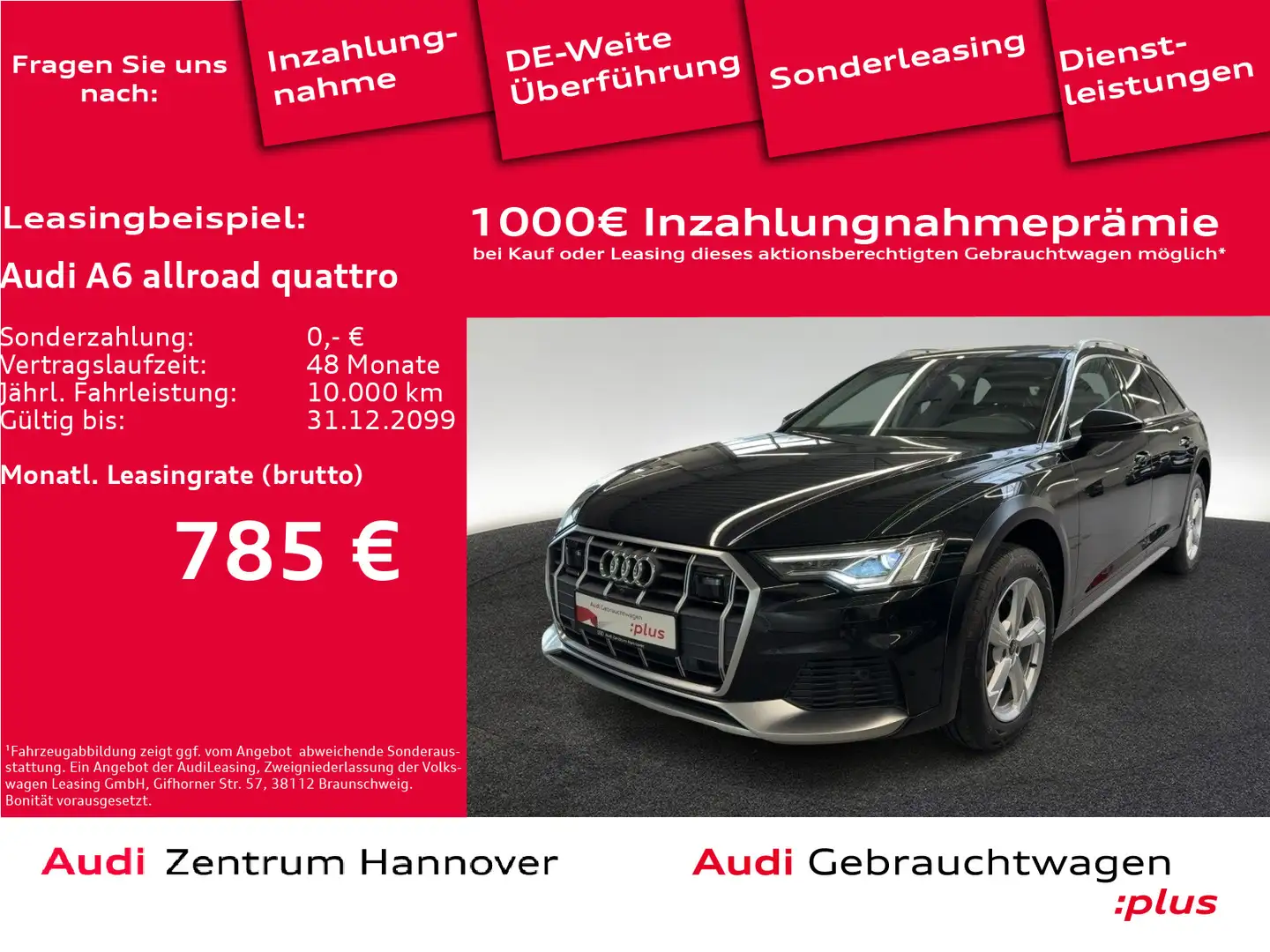 Audi A6 allroad 50 TDI Standh. Pano Matrix Lu Schwarz - 1