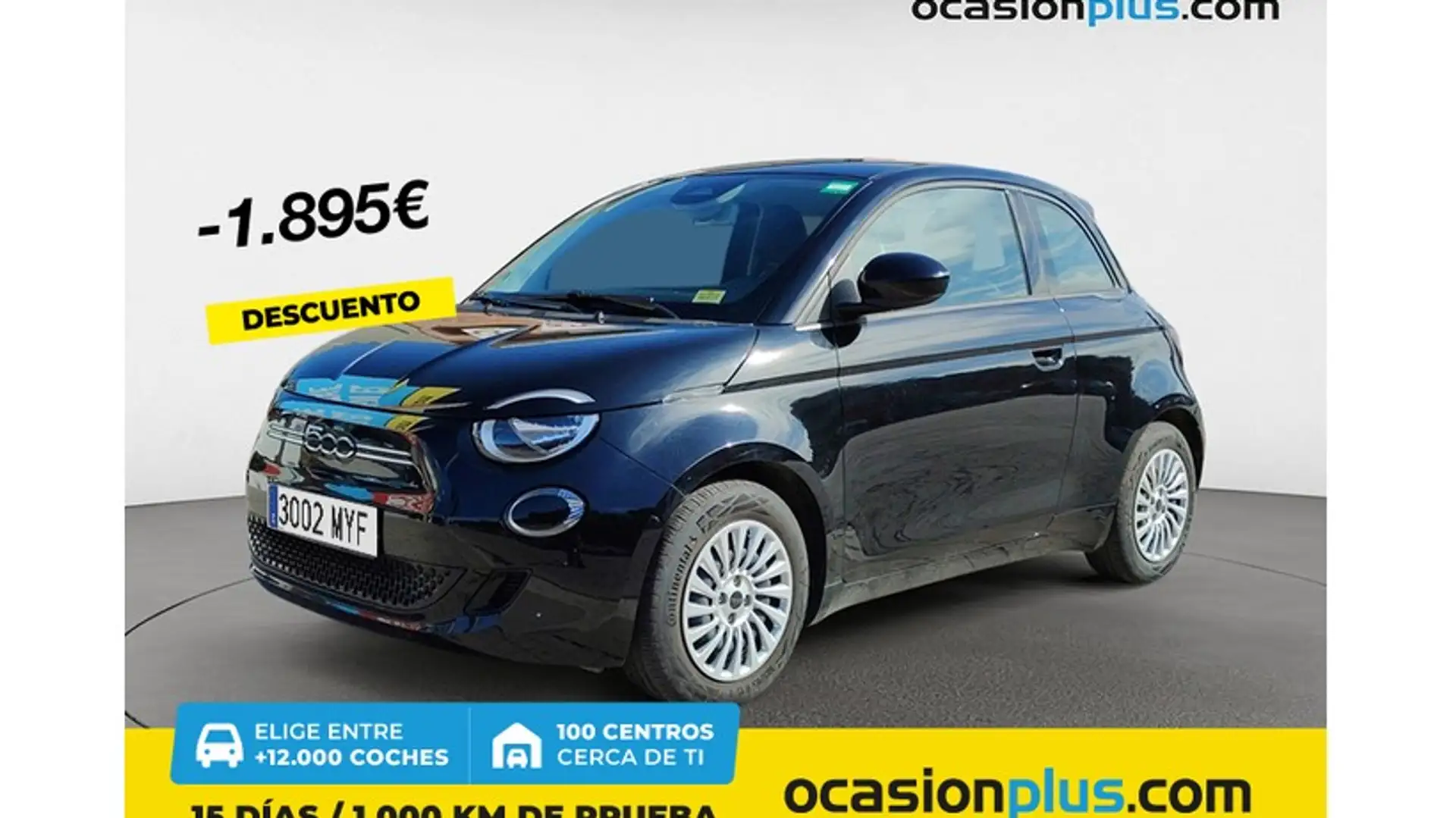 Fiat 500e 70Kw Action Negro - 1