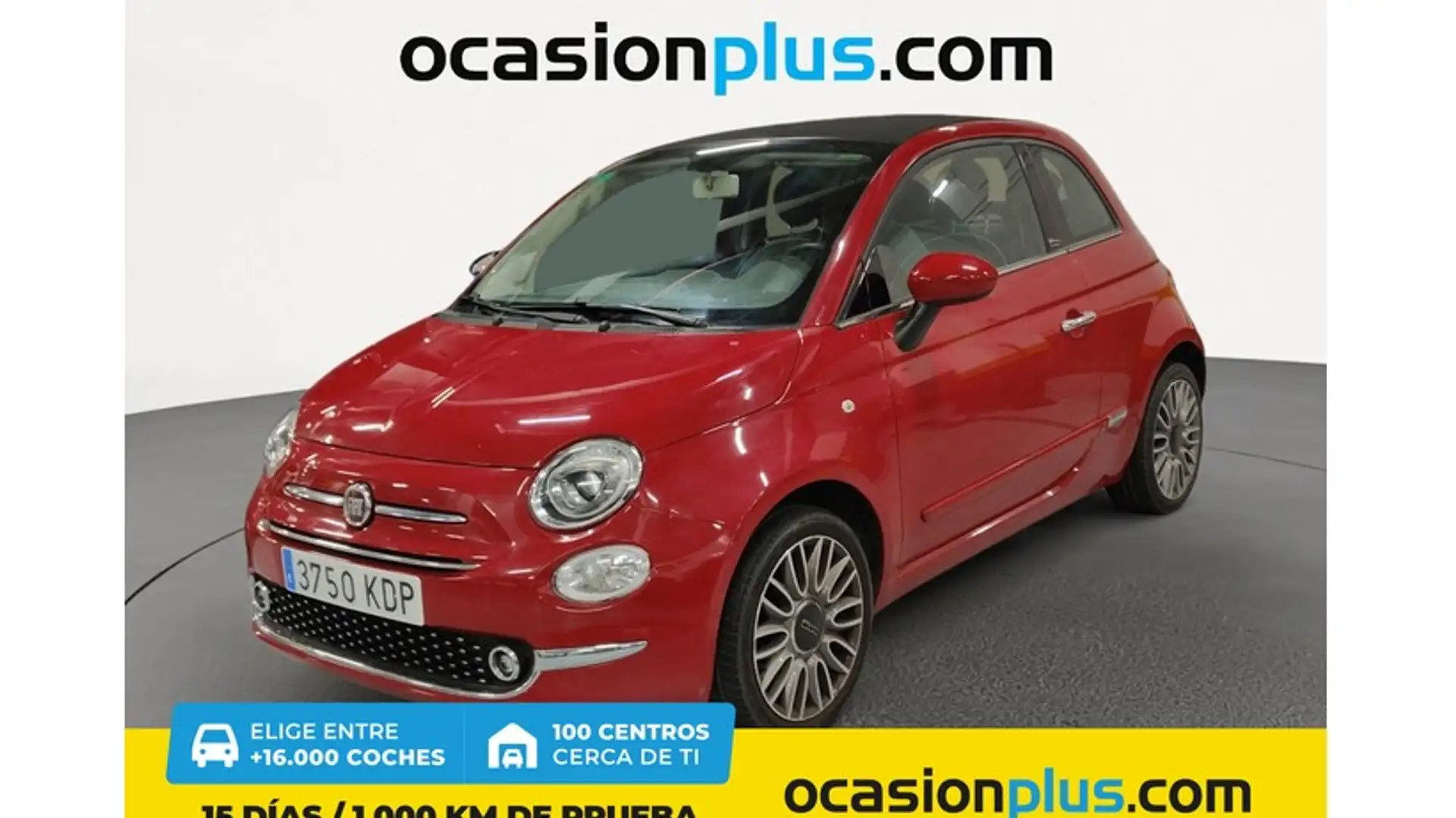 Fiat 500C 1.2 Lounge Rojo - 1