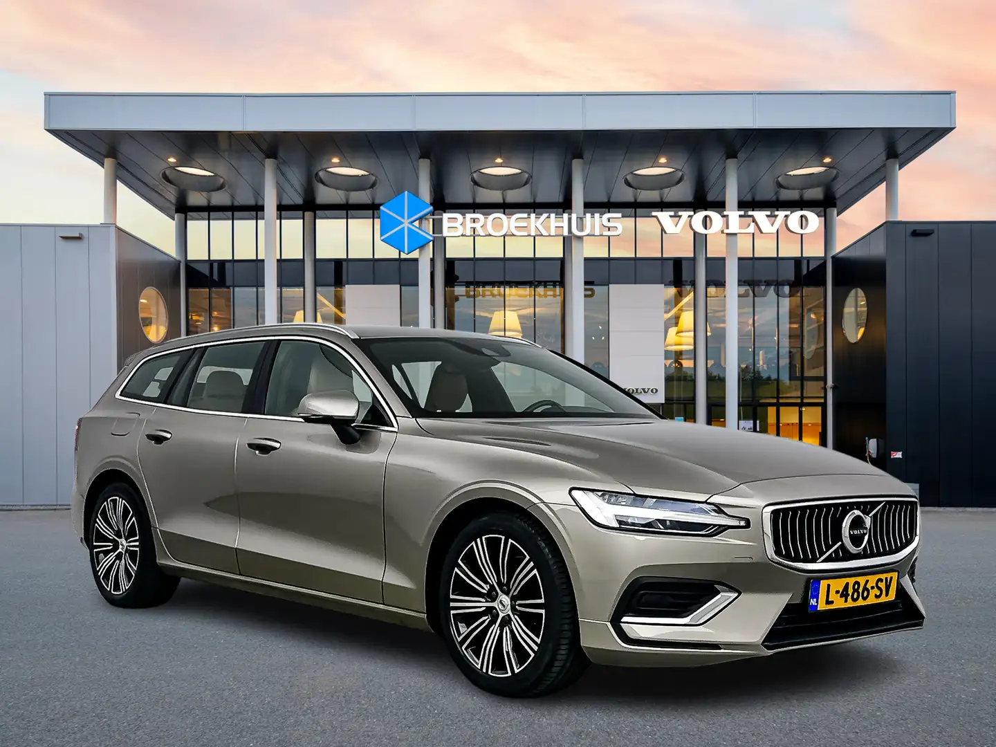Volvo V60 B3 Inscription 18" | Geventileerd Nappa | Elektr. Gris - 2