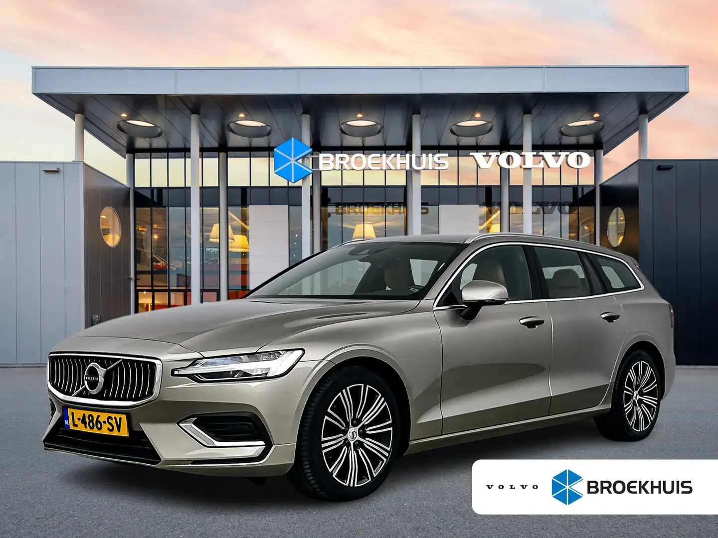 Volvo V60 B3 Inscription 18" | Geventileerd Nappa | Elektr. Gris - 1