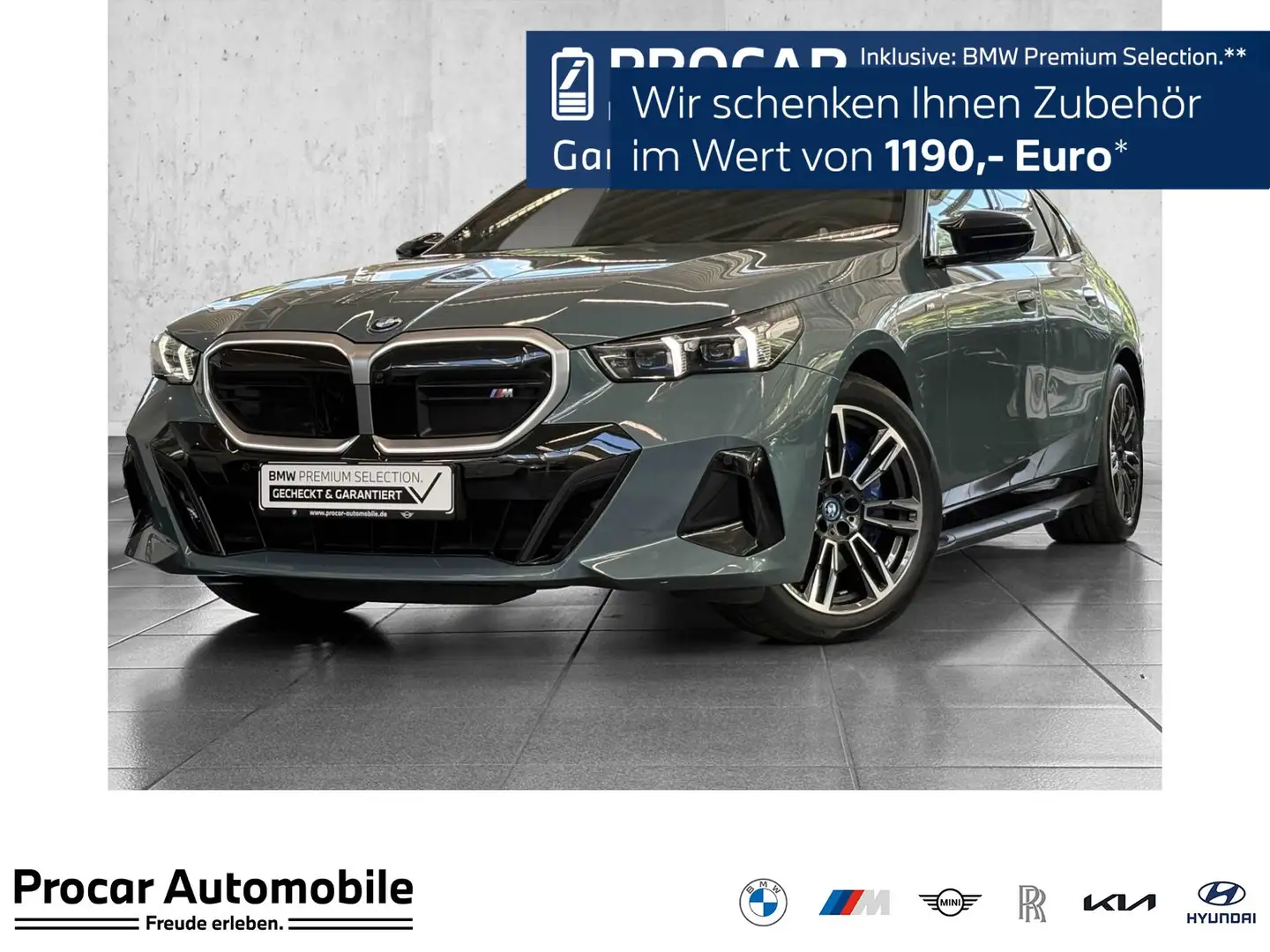 BMW i5 M60 xDrive DA Prof PA+ HuD B/W AdapLED 360° Groen - 1