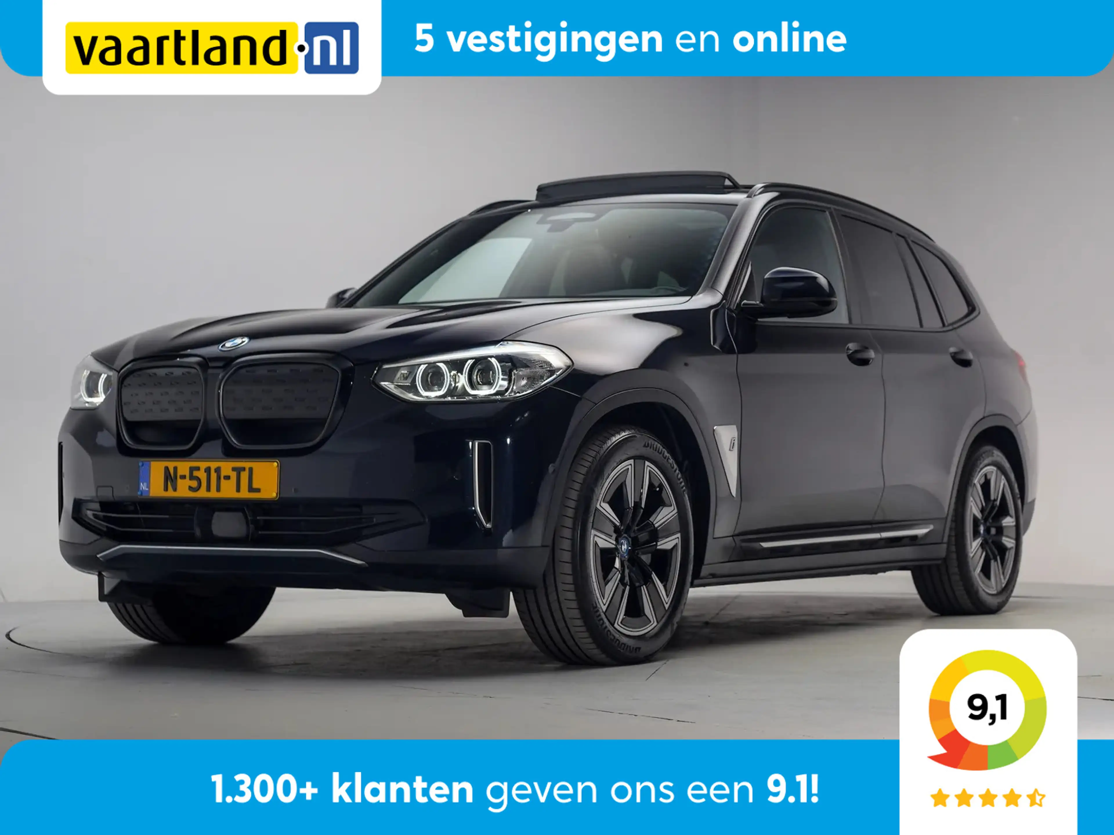BMW iX3 Executive 80 kWh 3 fase [ Panorama Navi Apple / An