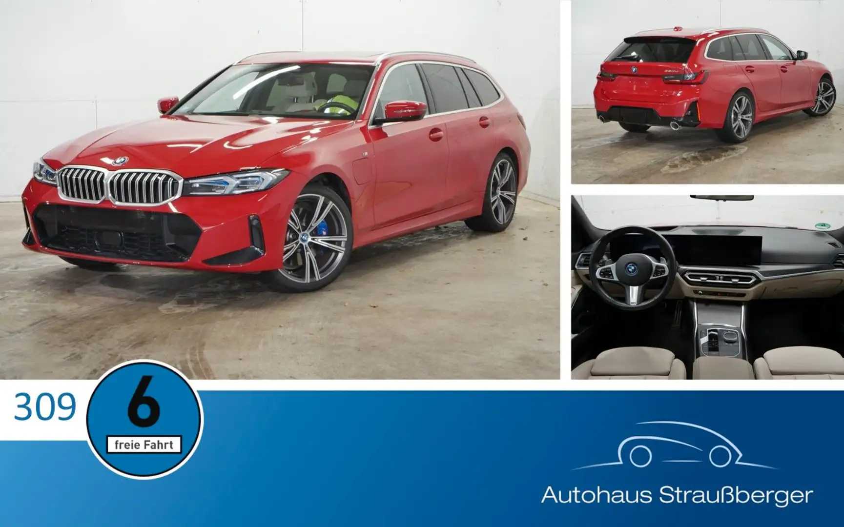 BMW 330 xe Touring M Sport ACC AHK PANO LED HiFi SHZ Rot - 1